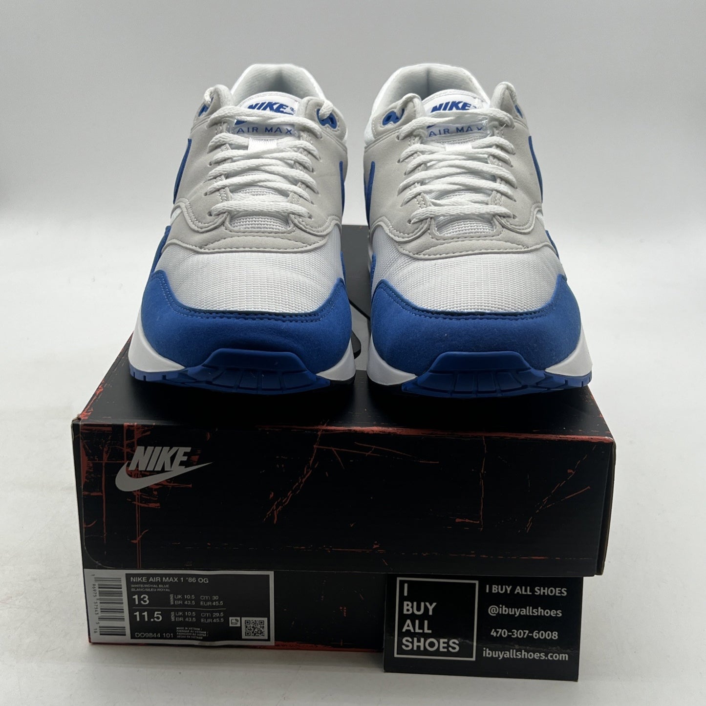 Size 13 - Nike Air Max 1 ‘86 OG Big Bubble Royal Blue  (DO9844-101)