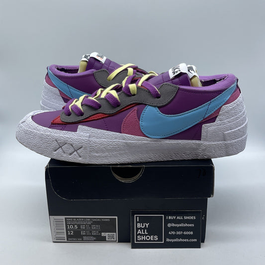 Size 10.5 - Nike KAWS x sacai x Blazer Low Purple Dusk Suede (DM7901-500)