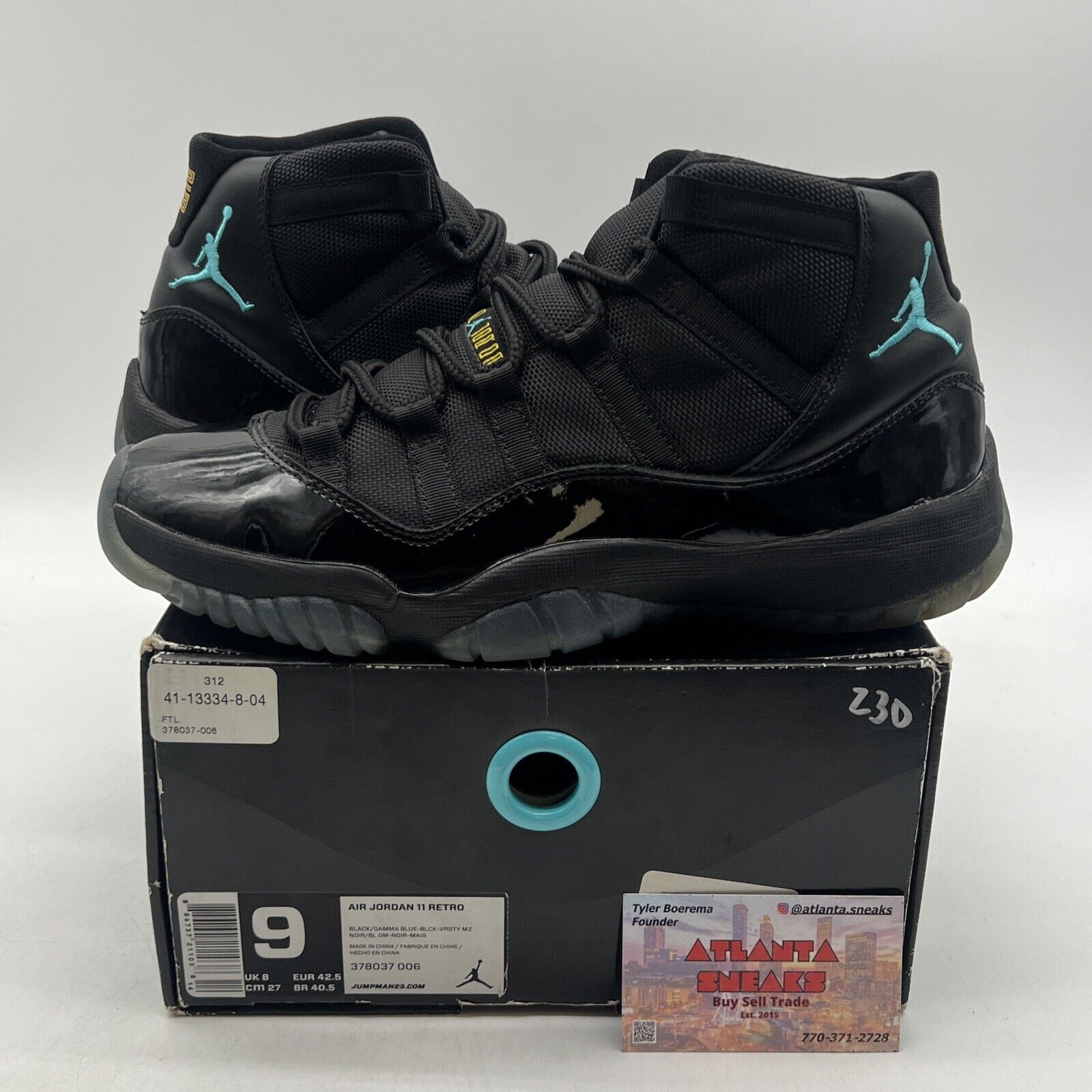 Size 9 - Jordan 11 Retro High Gamma Blue (378037-006)