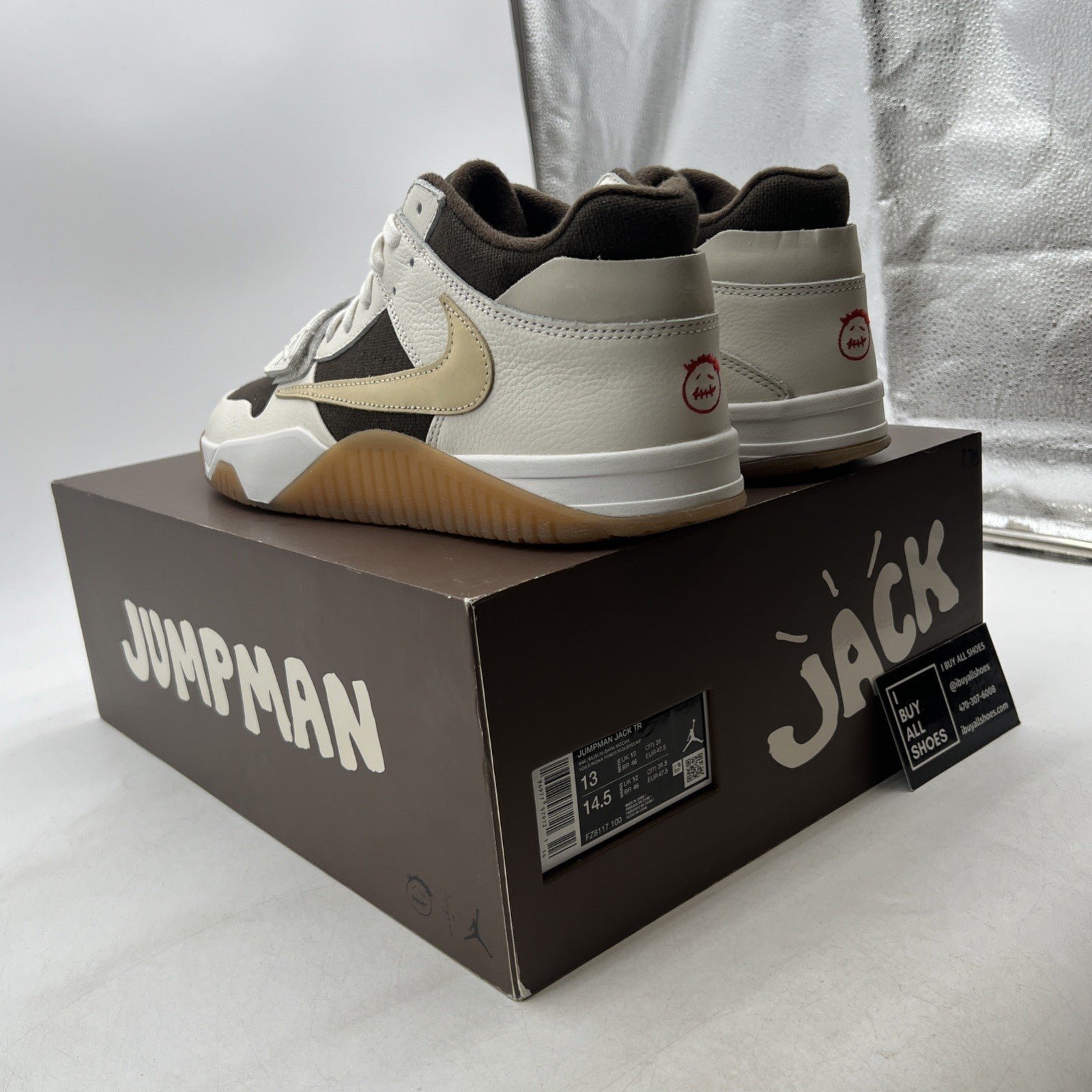 Size 13 - Travis Scott x Jordan Jumpman Jack TR Sail (FZ8117-100)