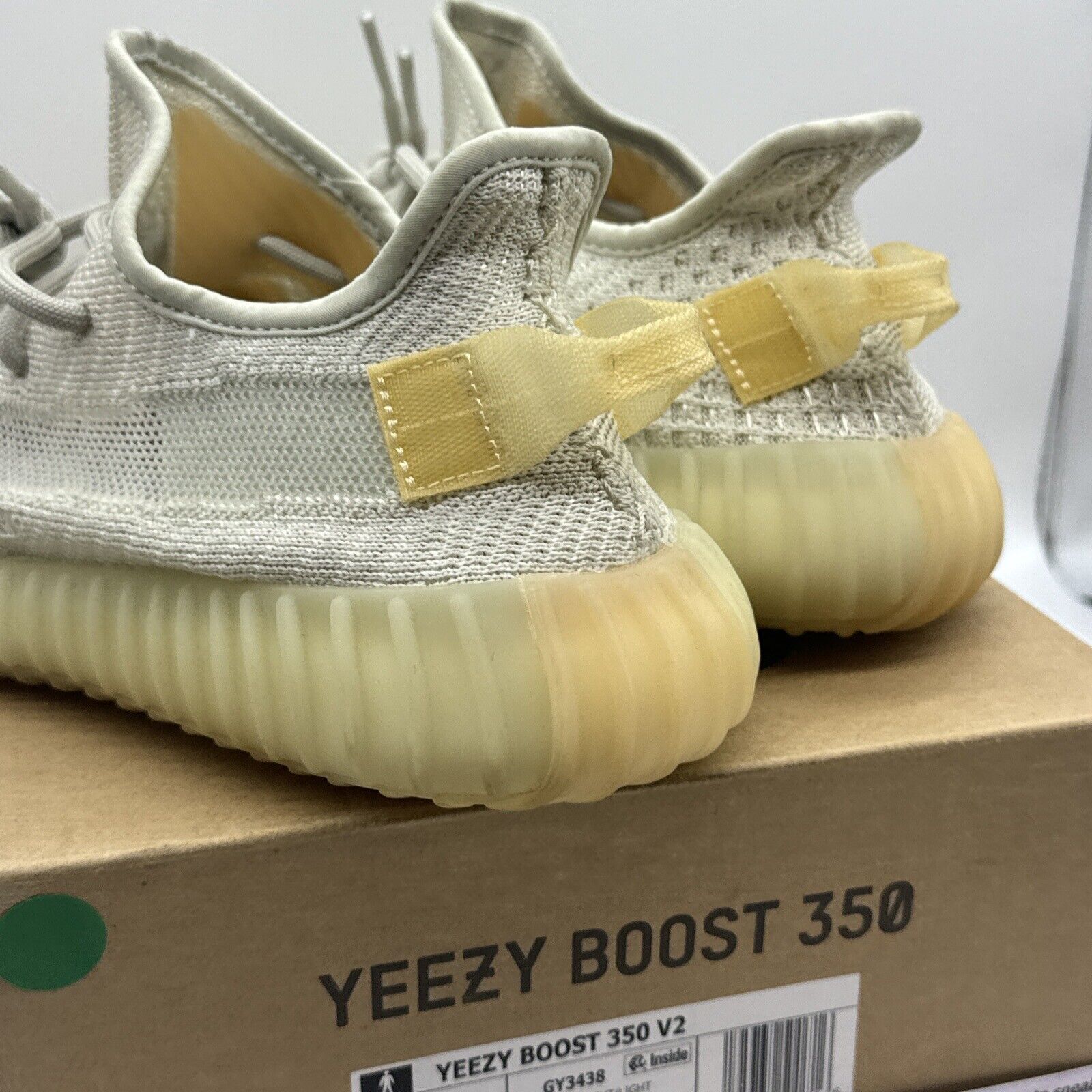 Size 6.5 - adidas Yeezy Boost 350 V2 Low Light Yellow Color Changing Boost Kanye