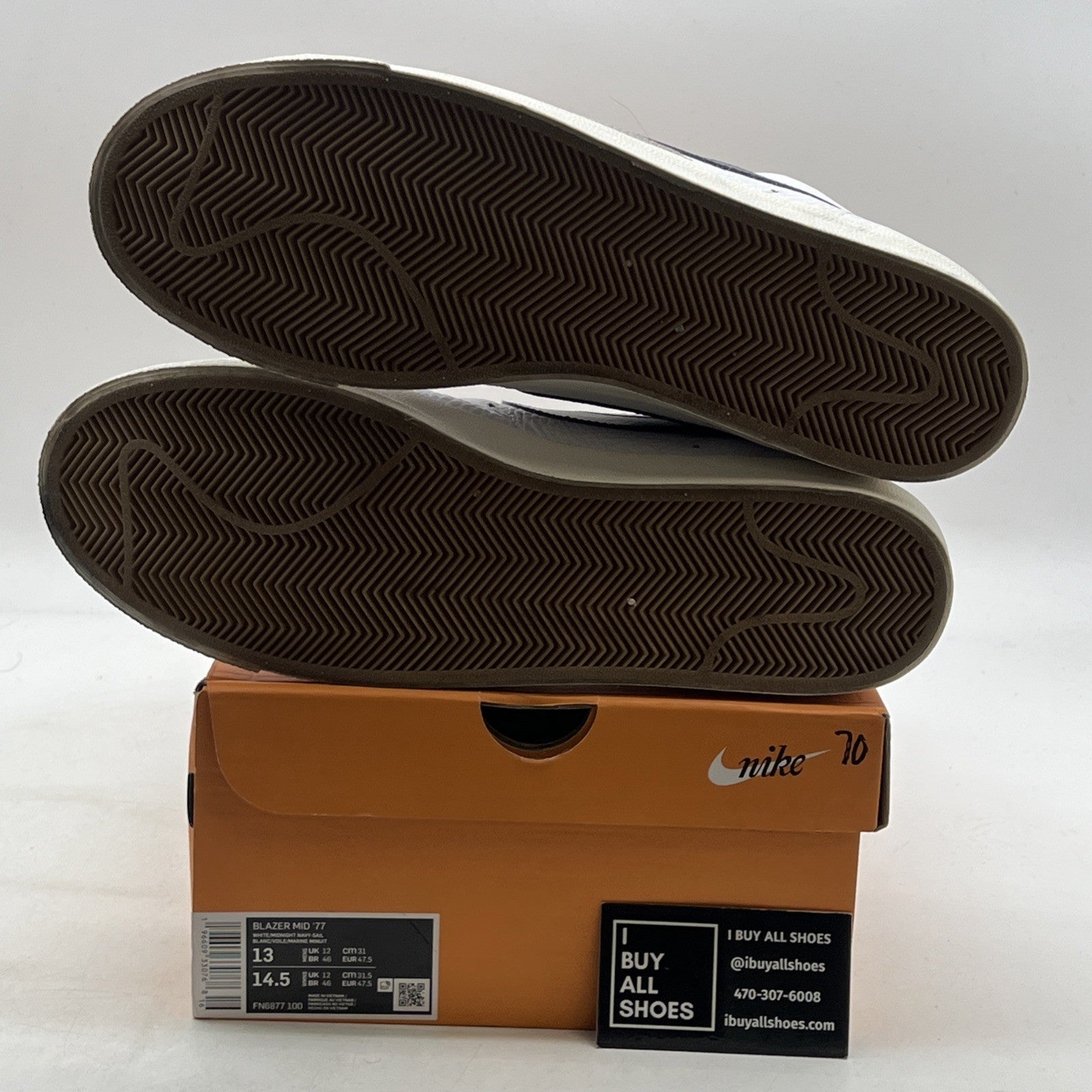 Size 13 - Nike Blazer '77 Mid Washed Denim (FN6877-100)