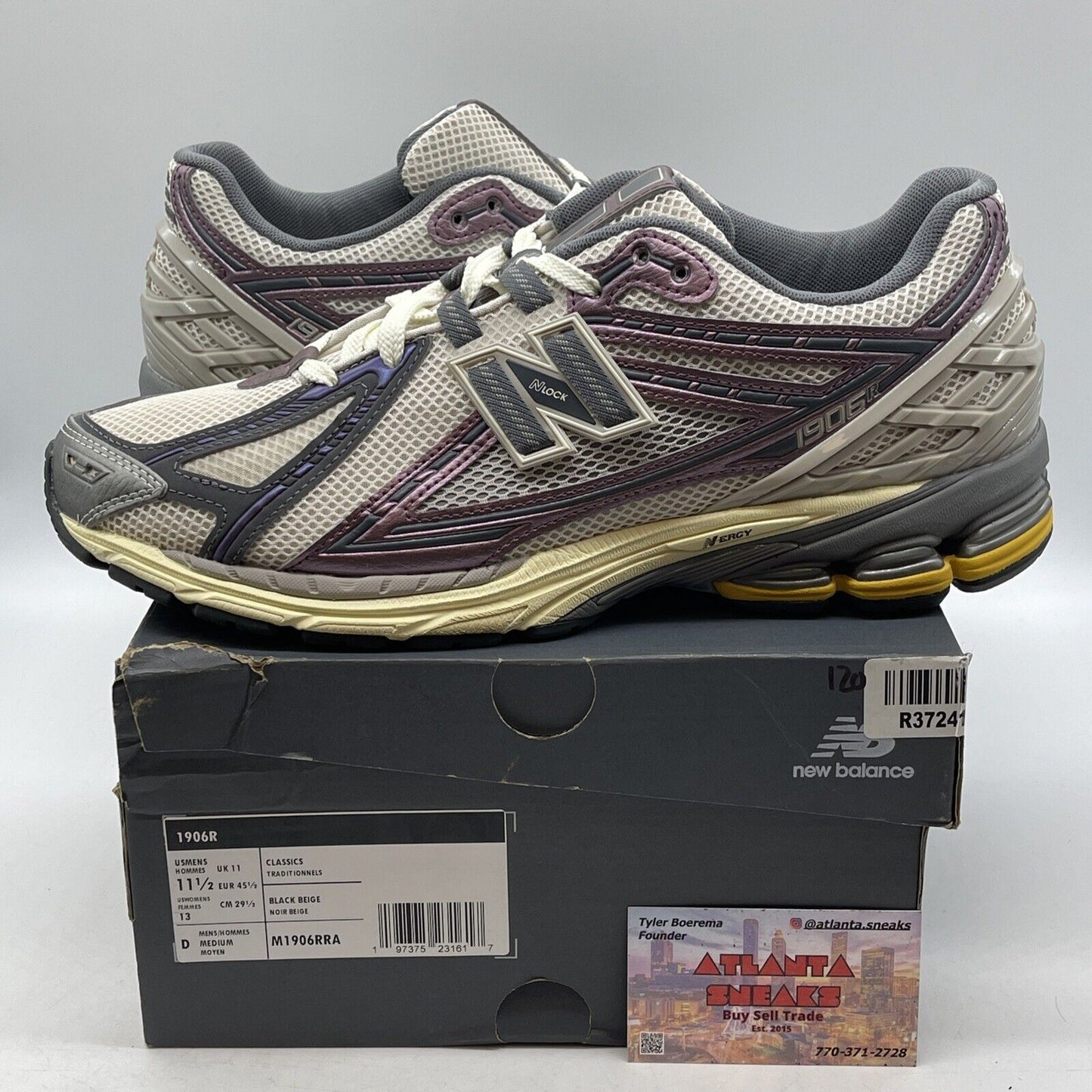 Size 11.5 - New Balance 1906R Licorice Purple Grey White Suede (M1906RRA)