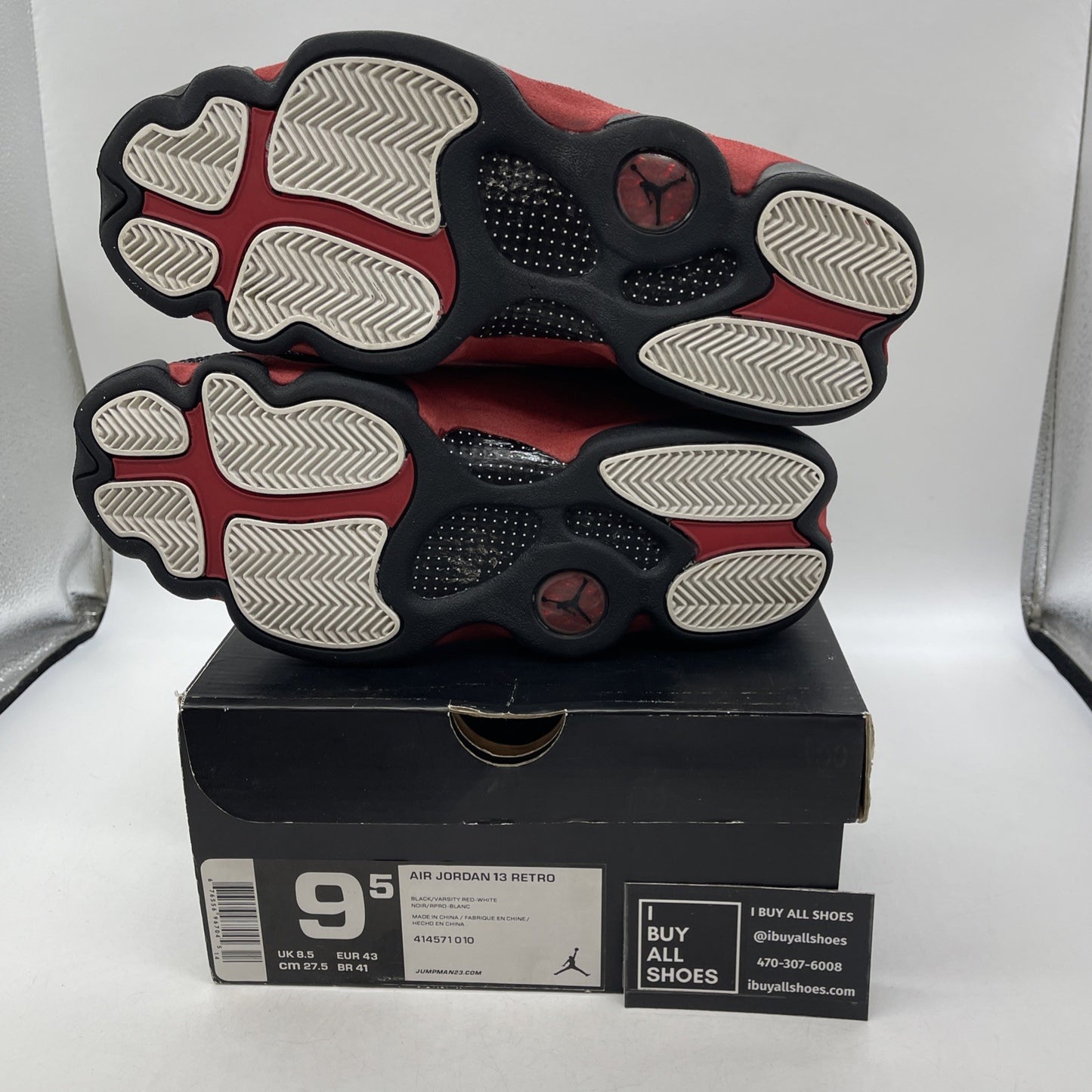Size 9.5 - Air Jordan 13 Retro 2013 Bred (414571-010)