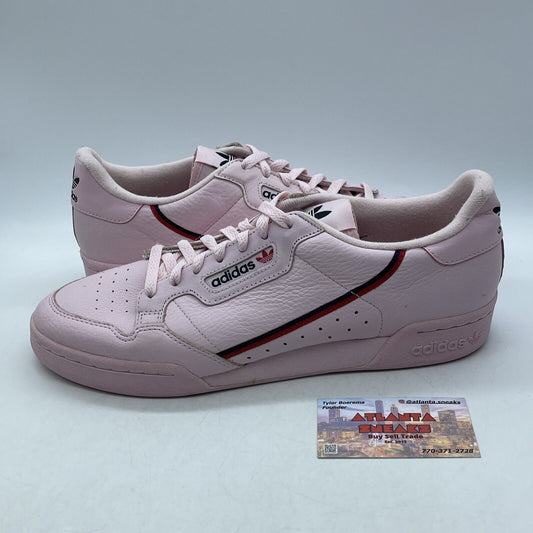 Size 12 - adidas Continental 80 Clear Pink Blue Red Black Leather (B41679)