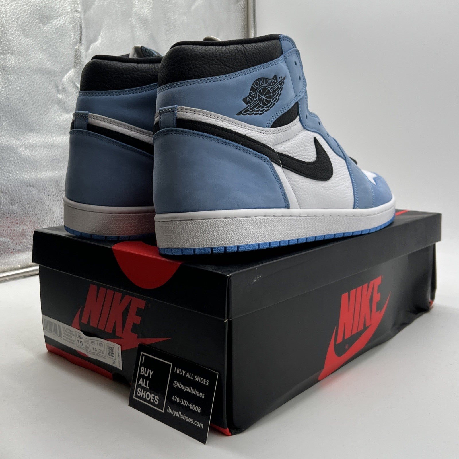 Size 15 - Air Jordan 1 Retro OG High University Blue (555088-134)