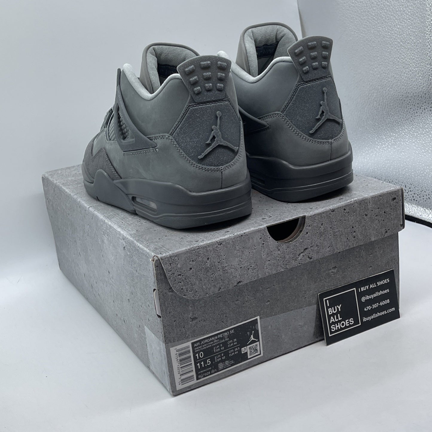Size 10 - Air Jordan 4 Retro 2024 Paris Olympics Wet Cement (FQ7928-001)