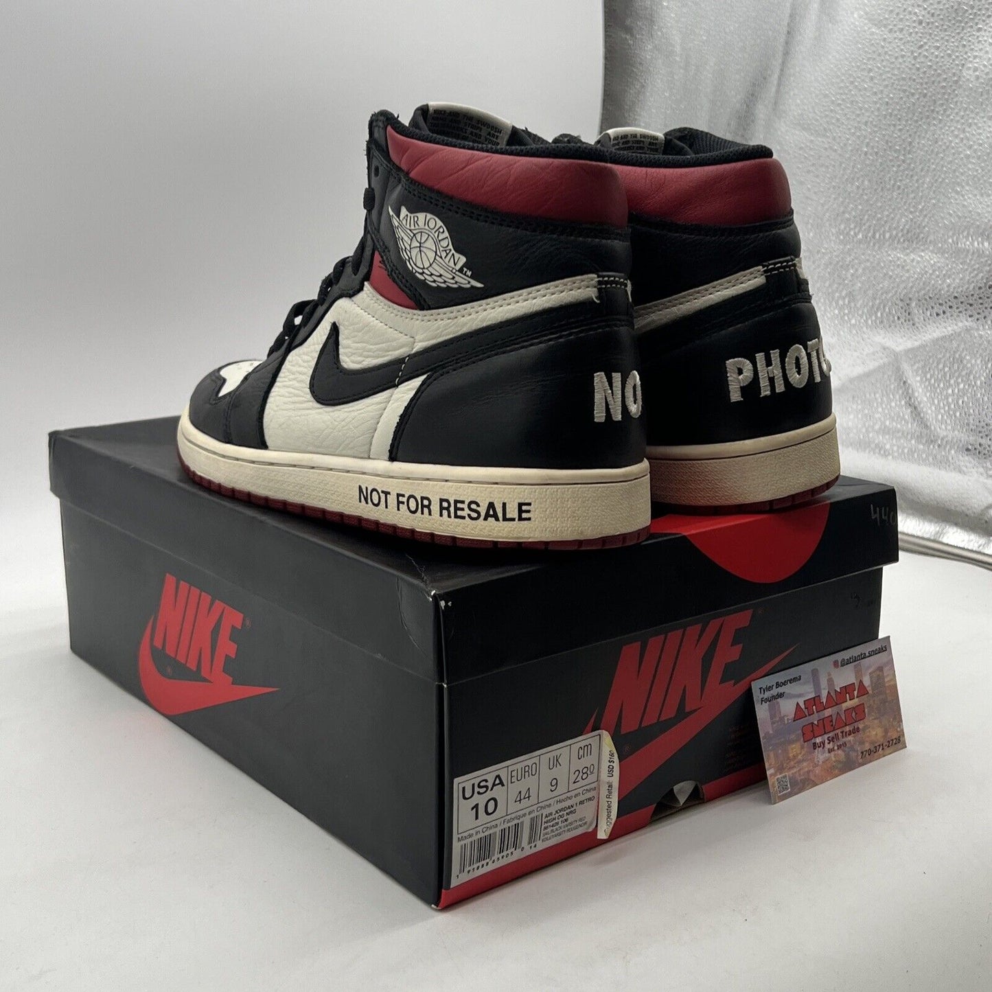 Size 10 - Air Jordan 1 Retro OG NRG High Not For Resale (861428-106)