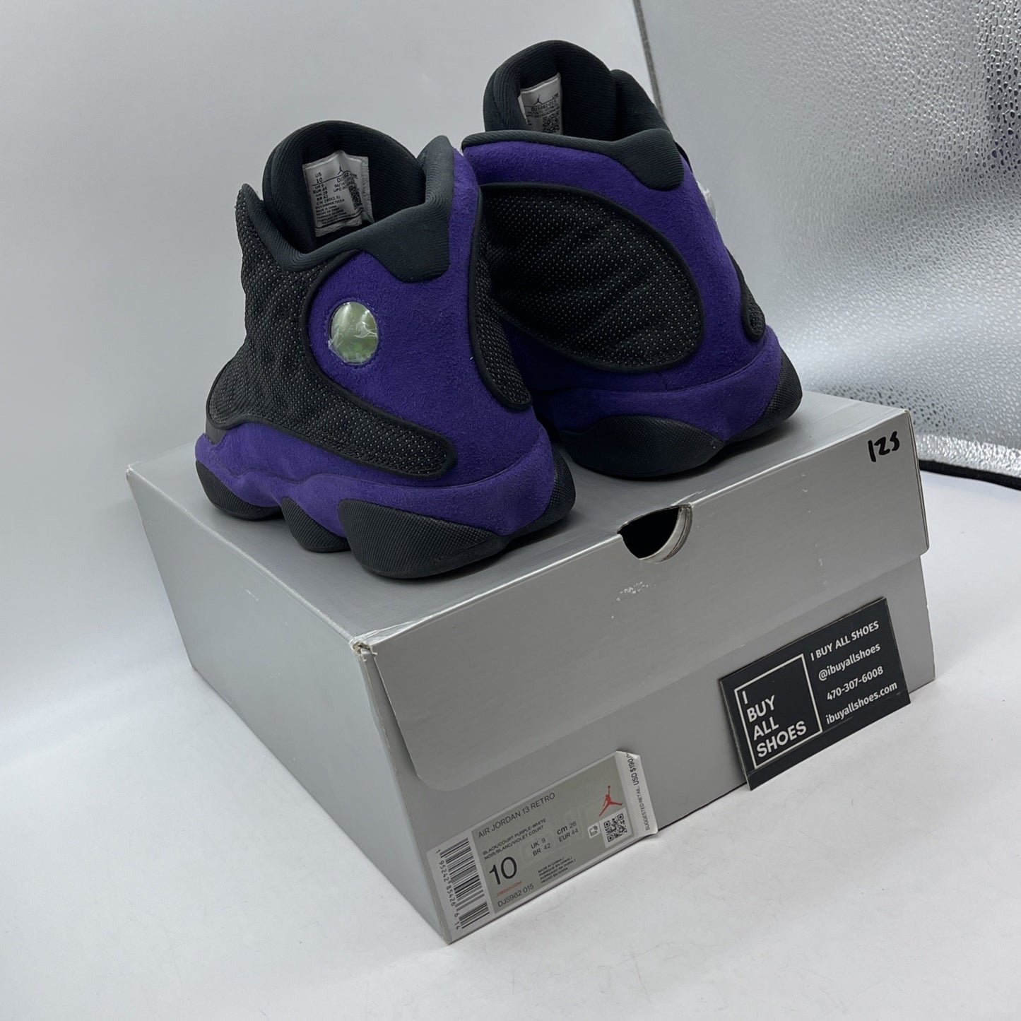 Size 10 - Jordan 13 Retro Court Purple Black Suede Leather (DJ5982-015)