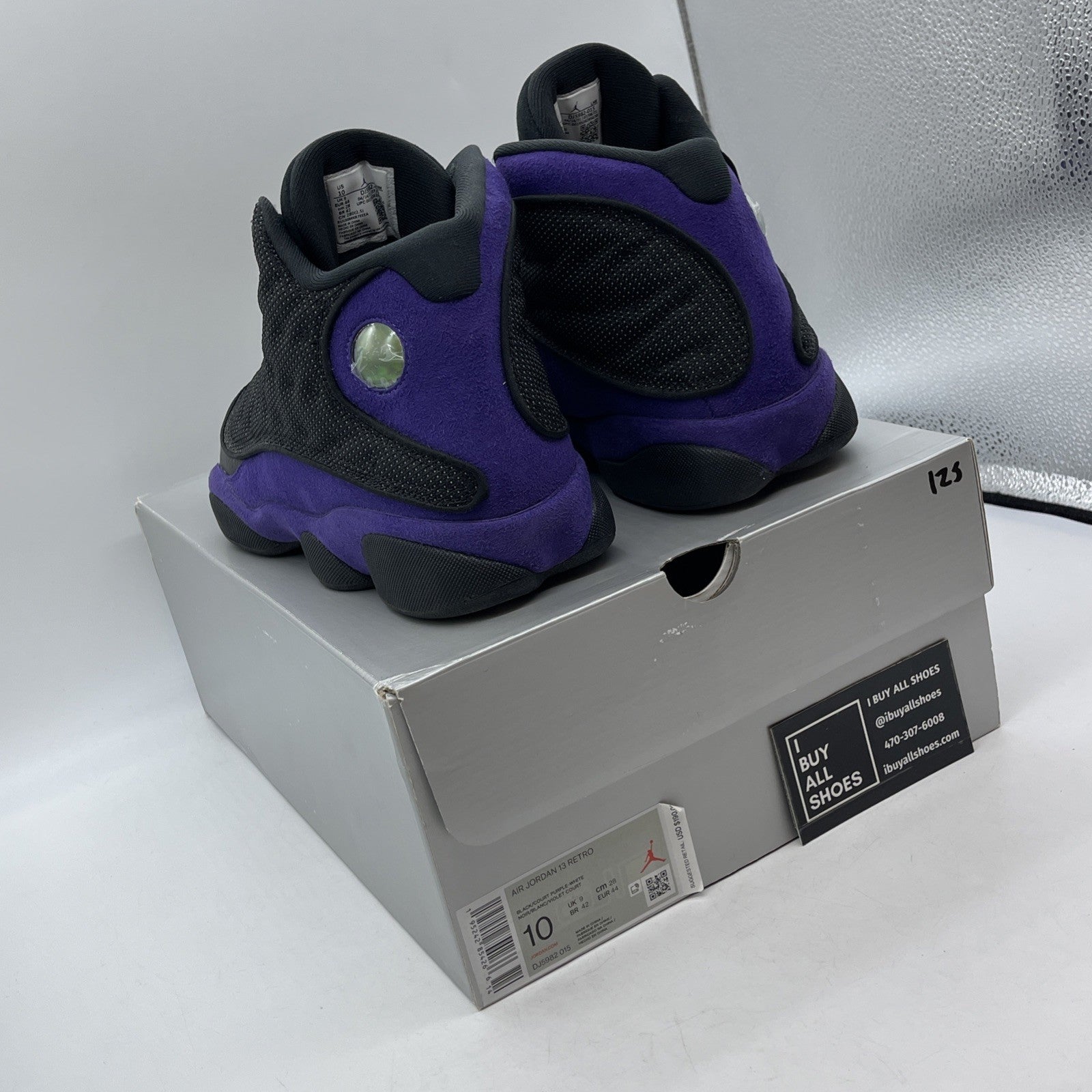 Size 10 - Jordan 13 Retro Court Purple Black Suede Leather (DJ5982-015)