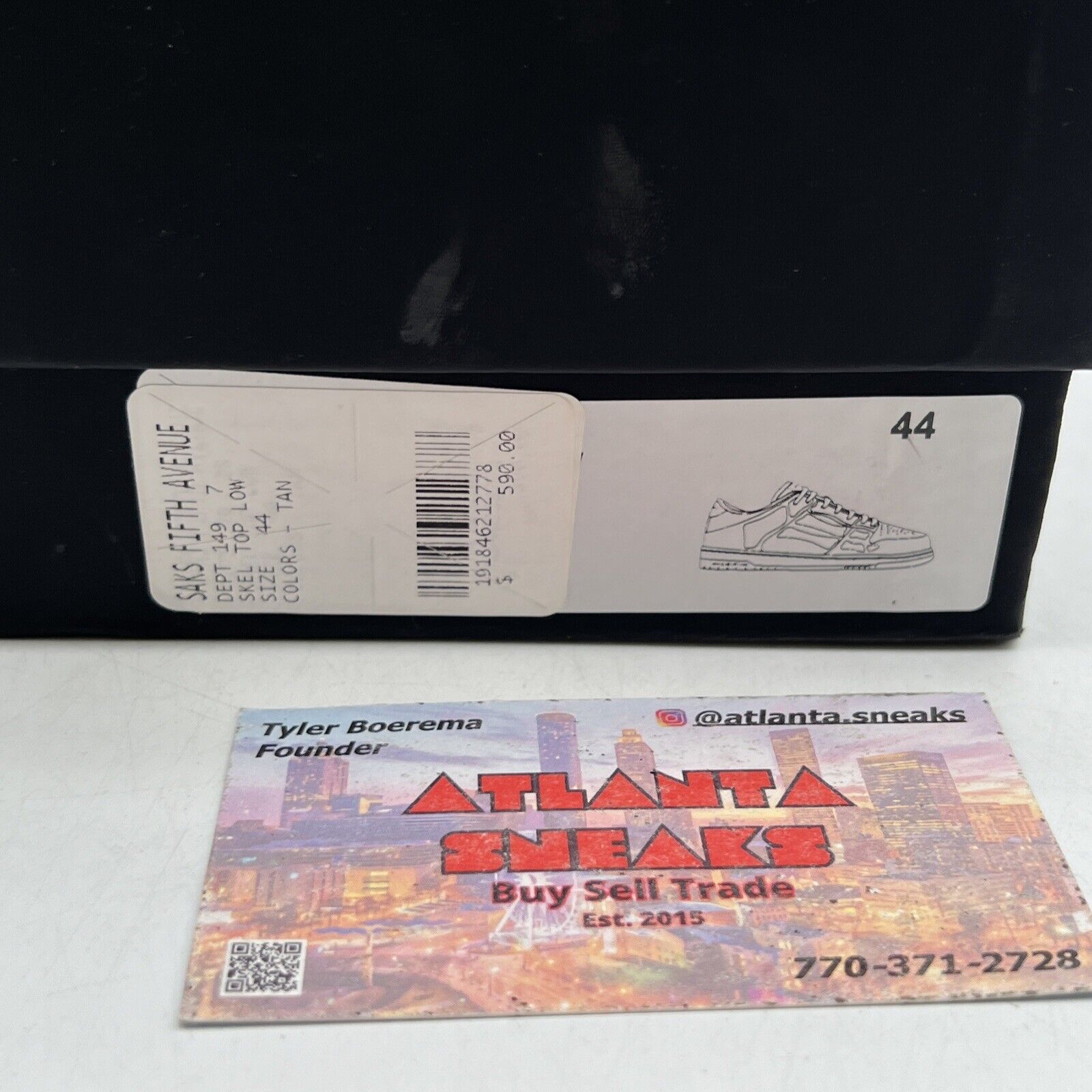Size 11 - Amiri Skel Top Low 'Tan' Sneakers