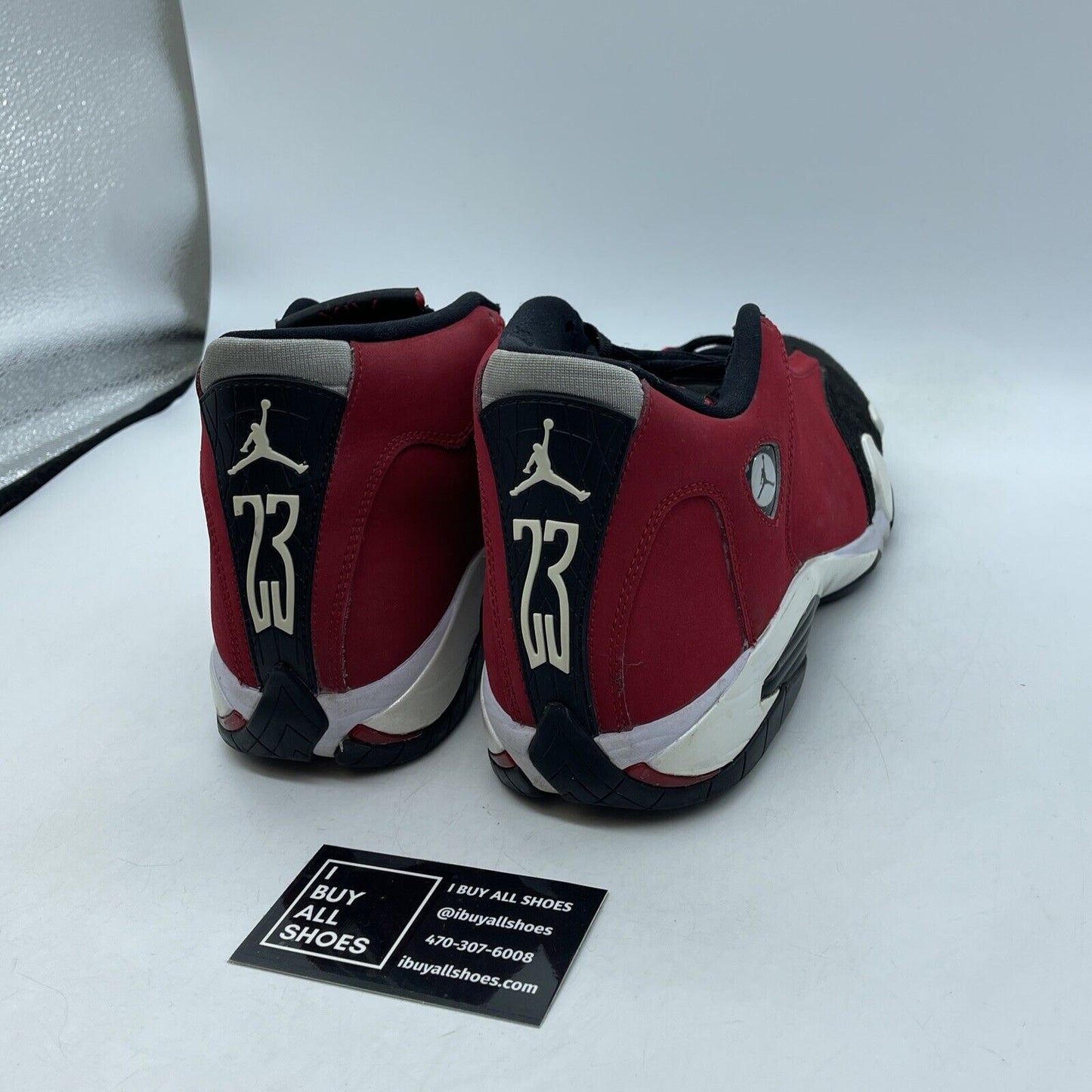 Size 8 - Air Jordan 14 Retro Gym Red Black White Suede Leather (487471-006)