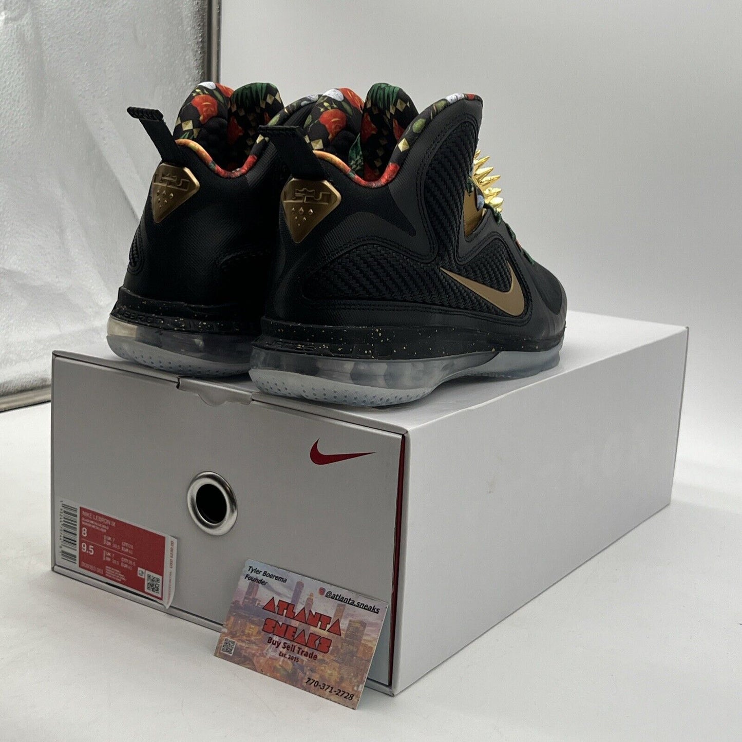 Size 8 - Nike LeBron 9 2022 Watch The Throne Black Gold (DO9353-001)