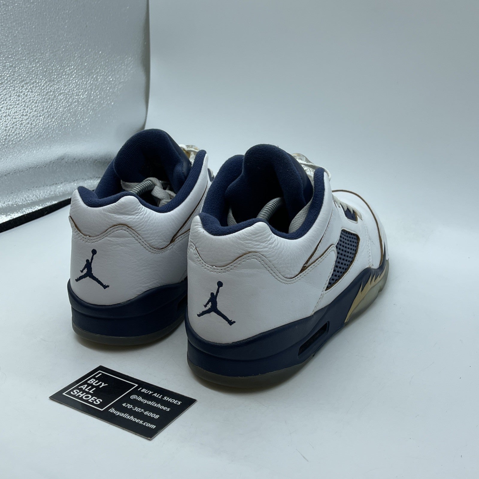 Size 11 - Air Jordan 5 Retro Low Dunk From Above Blue White (819171-135)