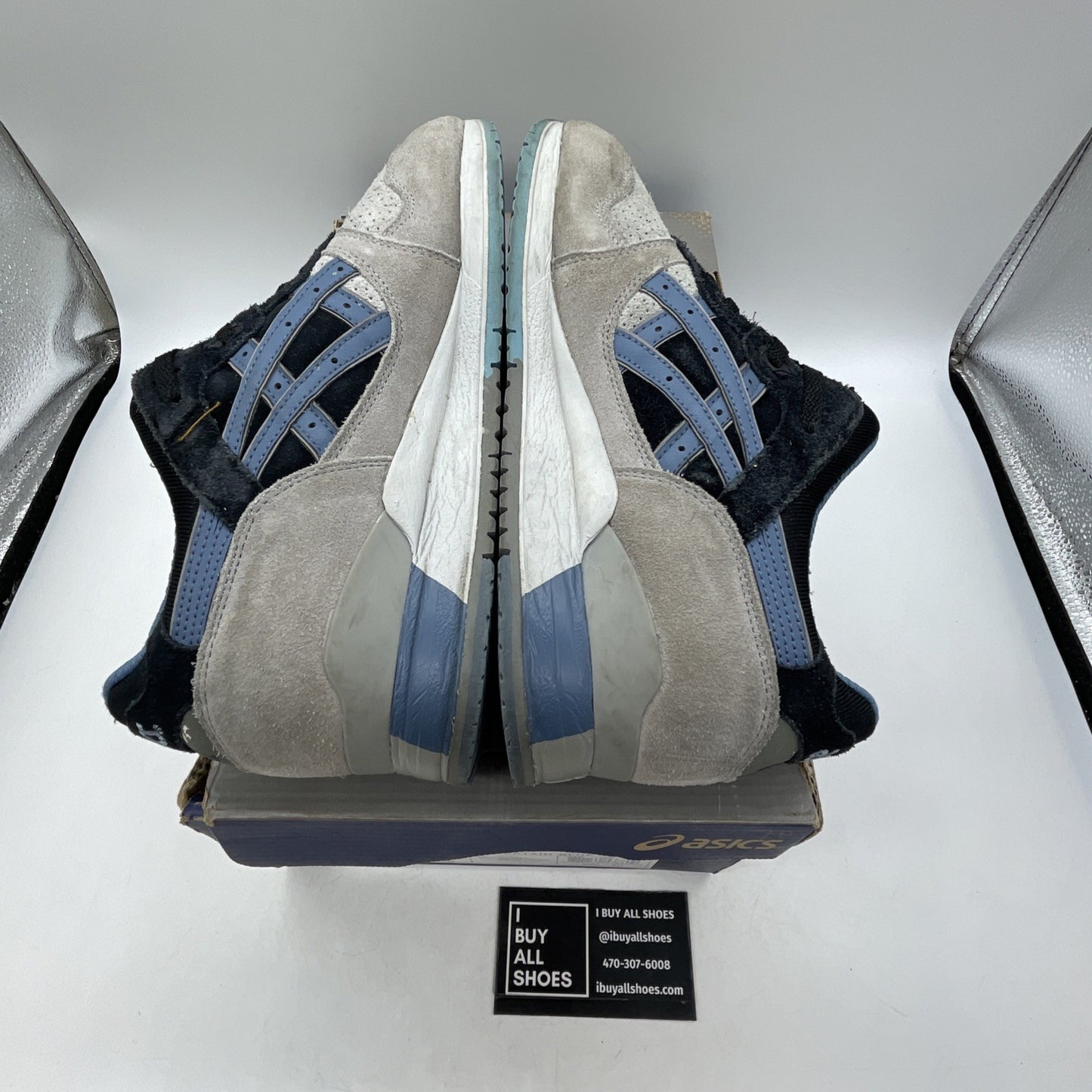 Size 8.5 - Asics Gel-Lyte III Light Grey/Captain Blue (H304K)