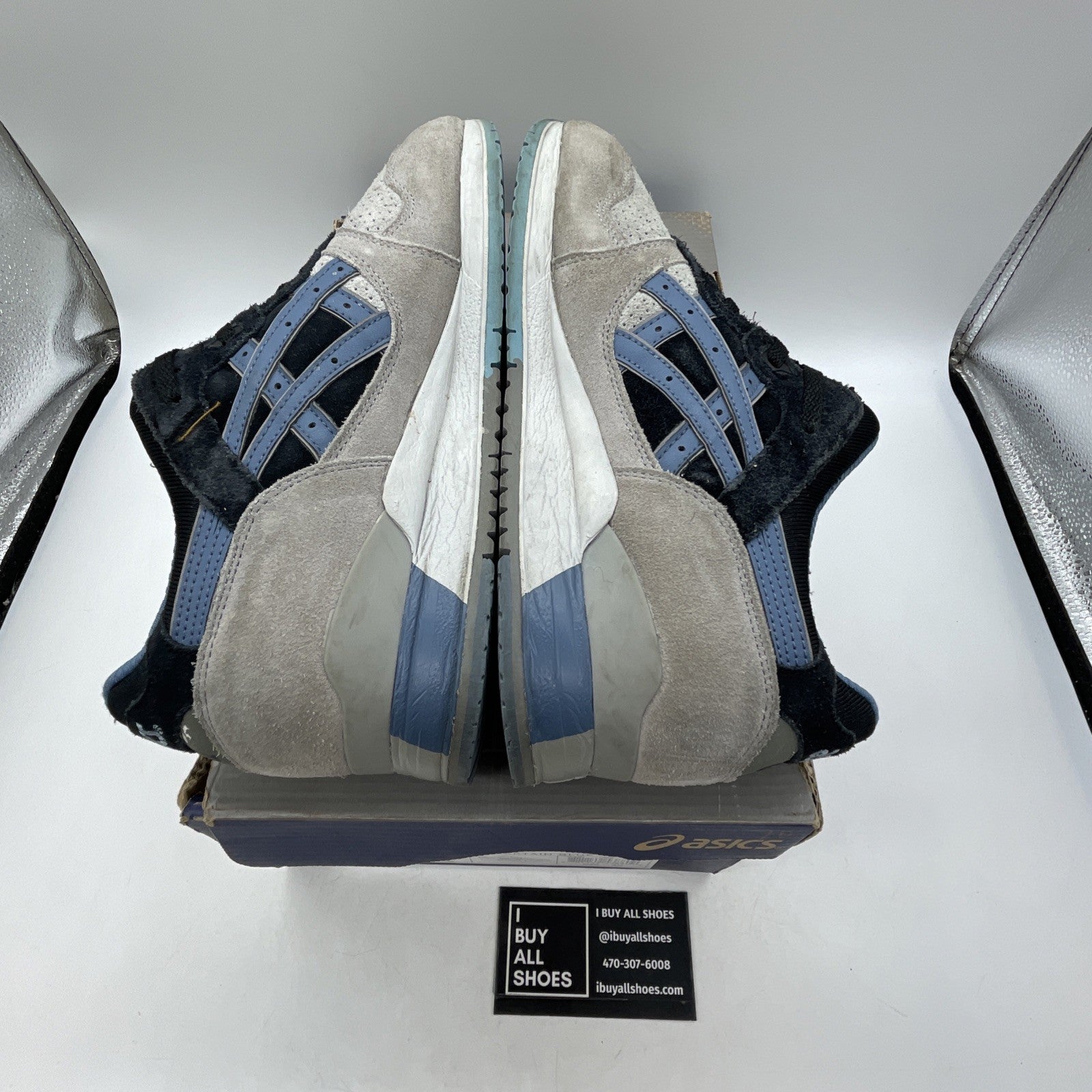Size 8.5 - Asics Gel-Lyte III Light Grey/Captain Blue (H304K)