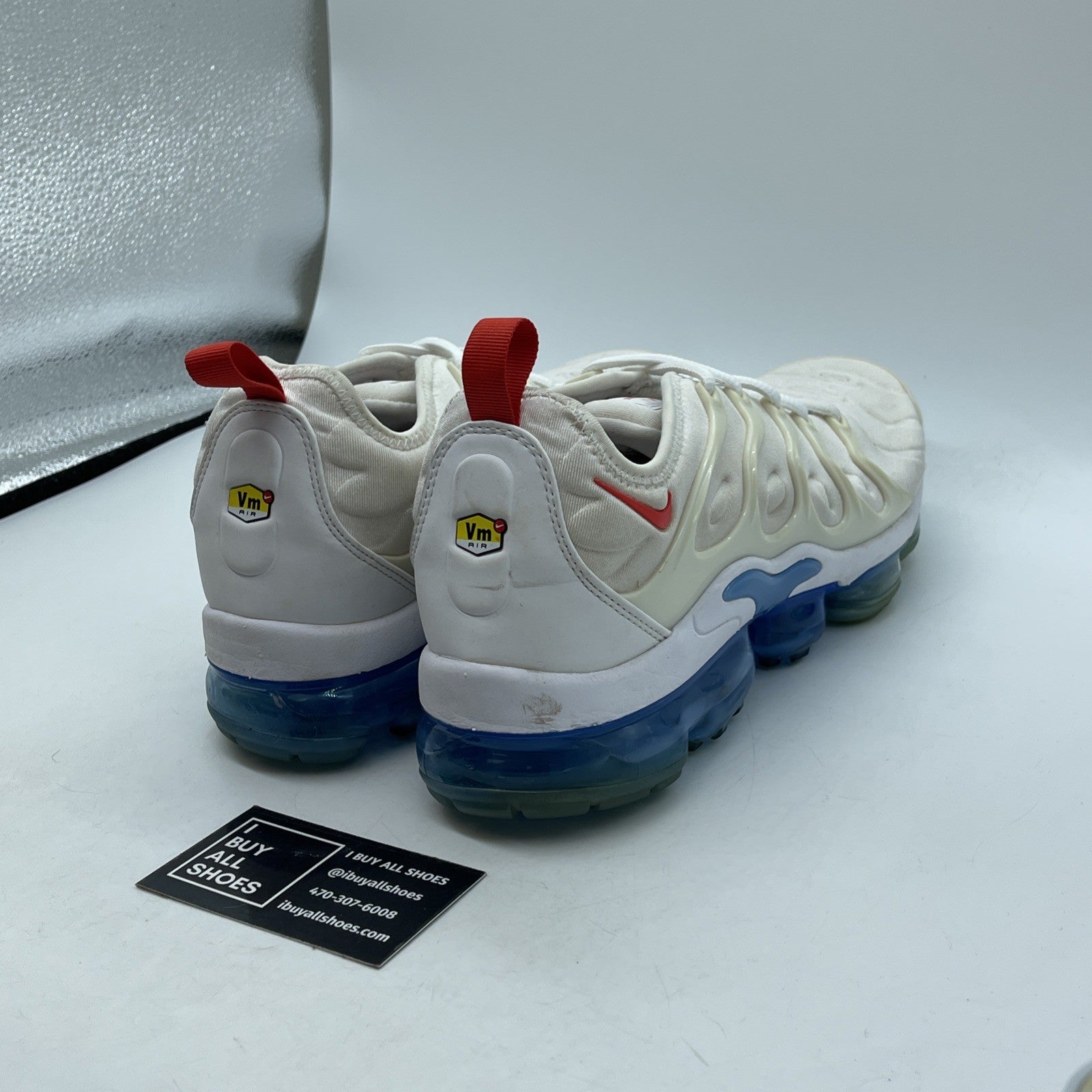 Size 10 - Nike Air VaporMax Plus White University Blue Suede (DV2119-100)