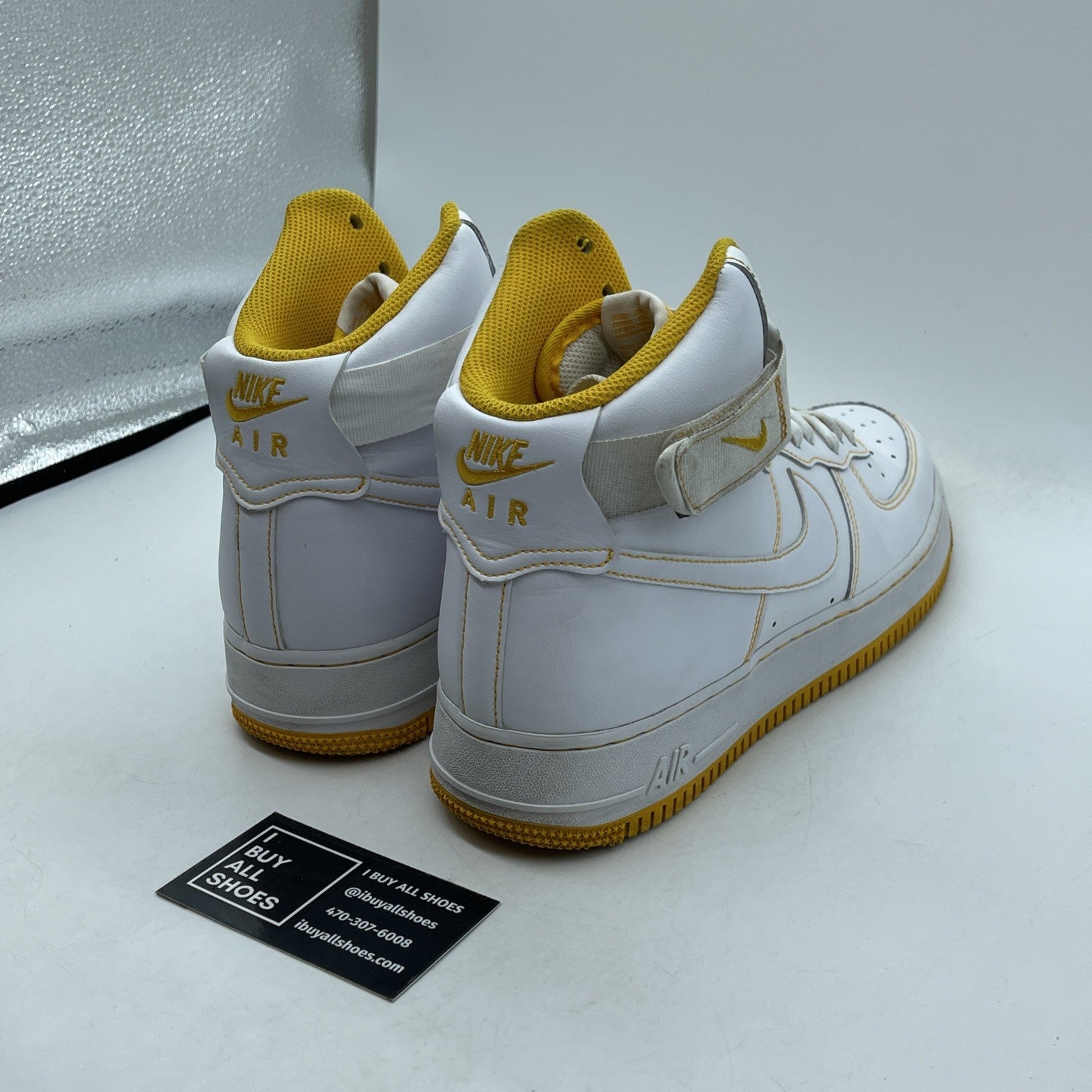 Size 10.5 - Nike Air Force 1 '07 High Laser Orange White Leather (CV1753-107)