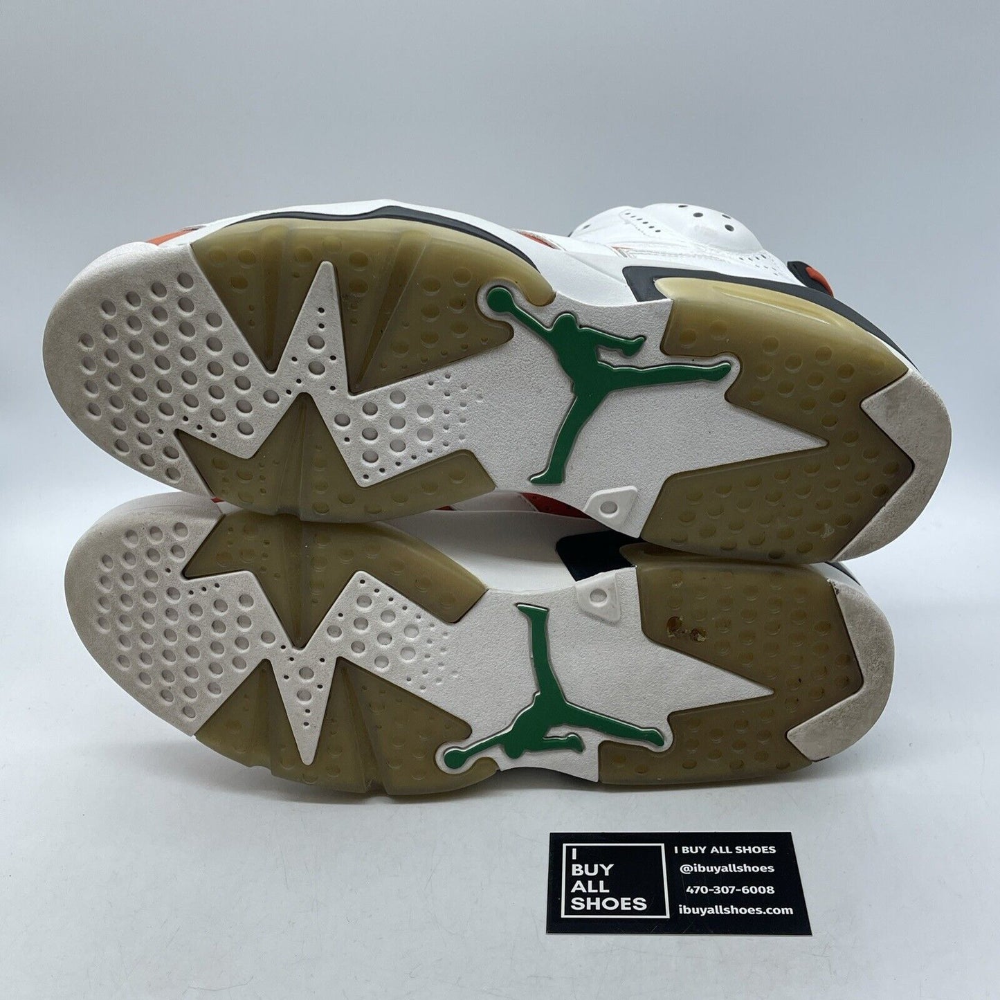 Size 12 - Air Jordan 6 Retro Gatorade Orange Suede White Leather (384664-145)