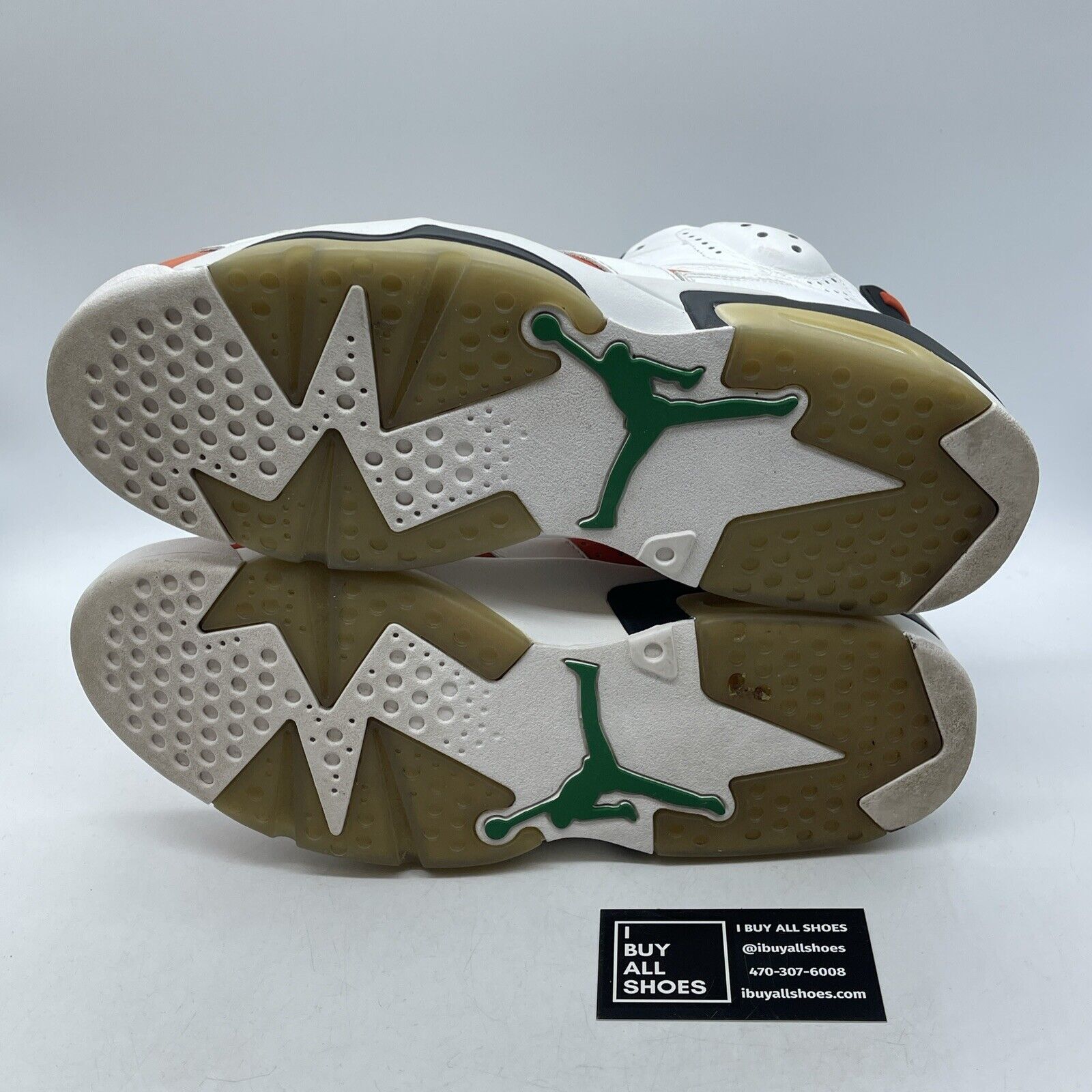 Size 12 - Air Jordan 6 Retro Gatorade Orange Suede White Leather (384664-145)
