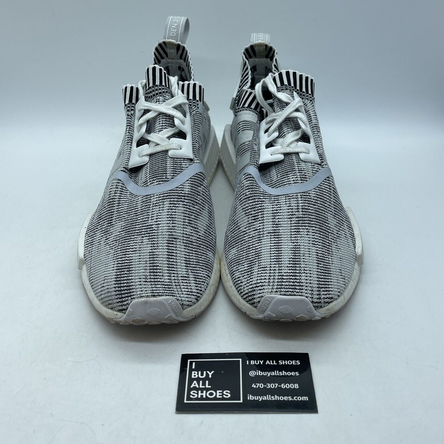 Size 13 - adidas NMD_R1 PK Oreo Black White Suede Leather (BY1911)