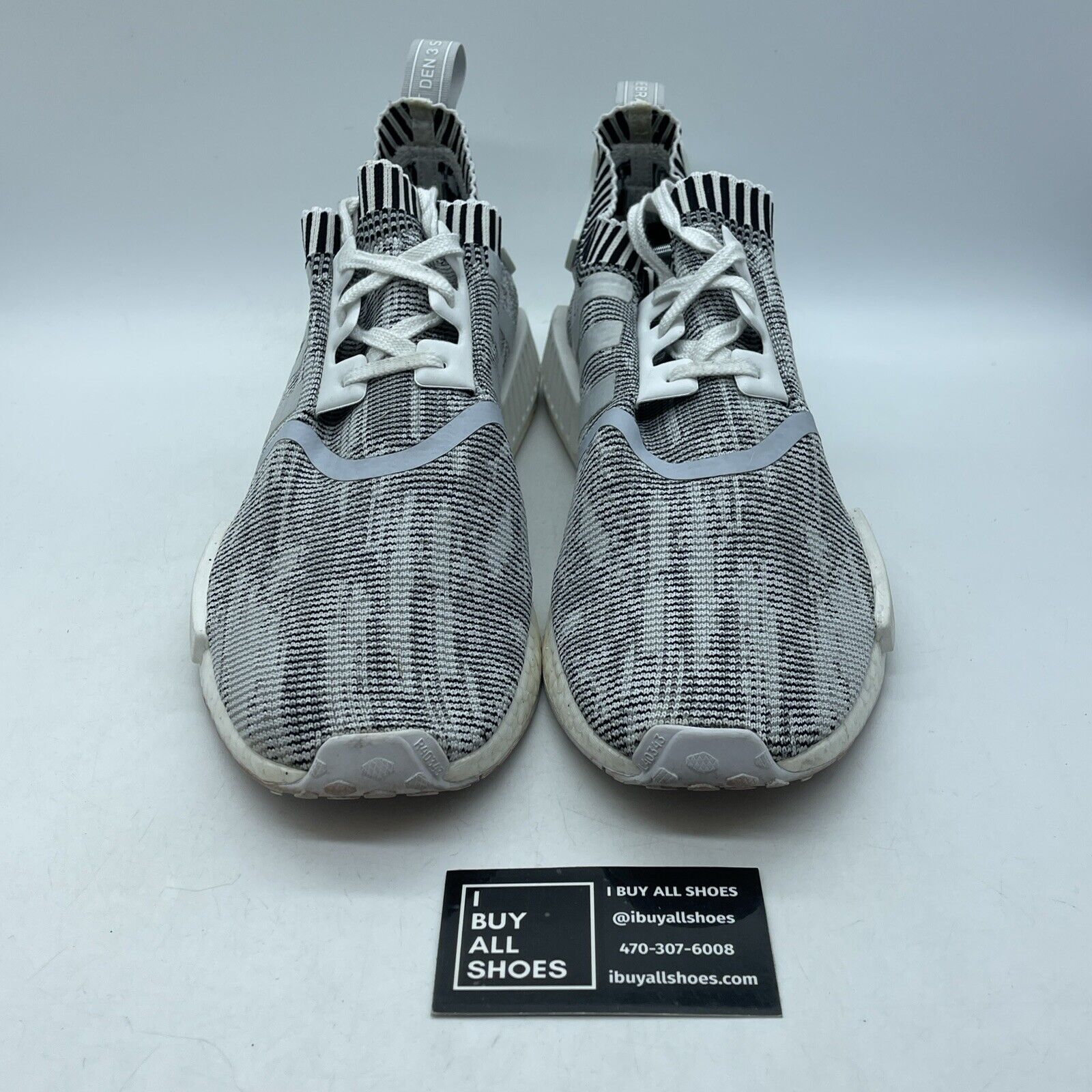 Size 13 - adidas NMD_R1 PK Oreo Black White Suede Leather (BY1911)
