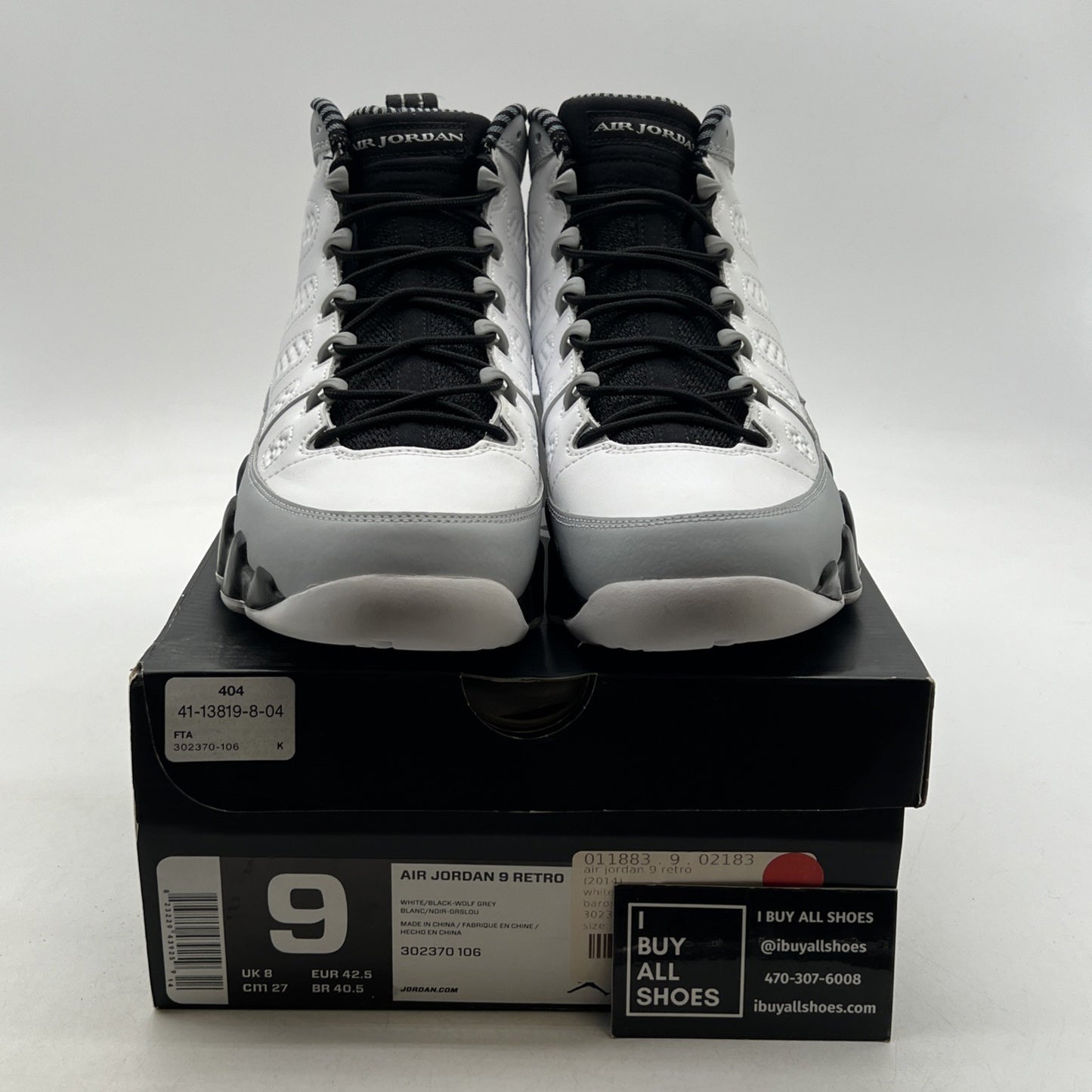 Size 9 - Air Jordan 9 Retro Barons (302370-106)