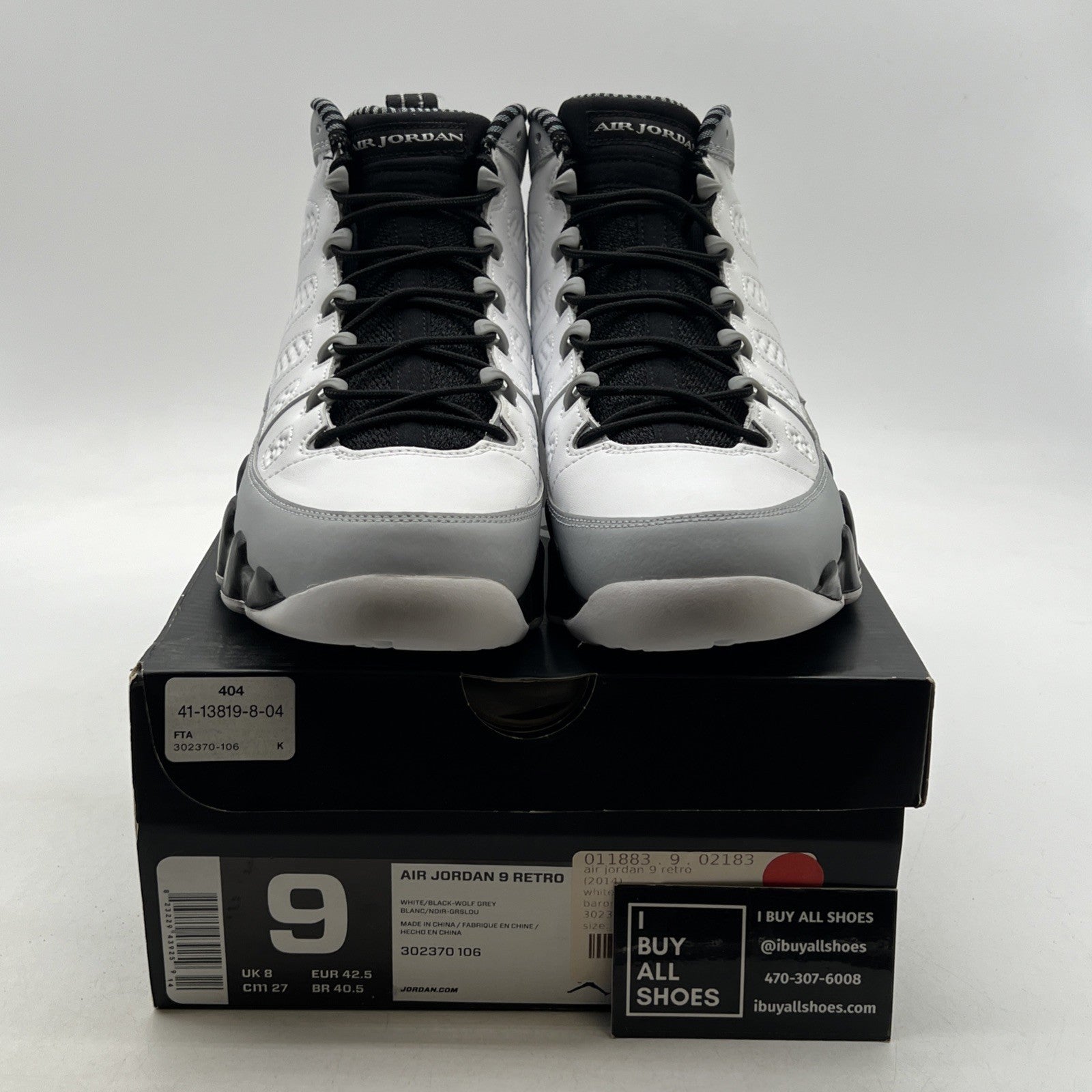 Size 9 - Air Jordan 9 Retro Barons (302370-106)