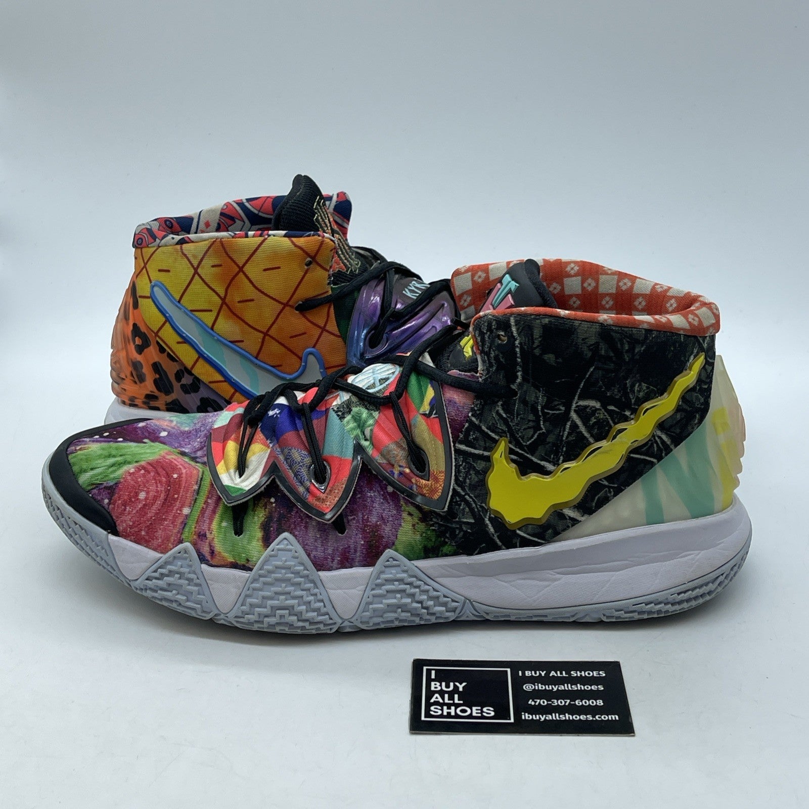 Size 14 - Nike Kybrid S2 Pineapple White Purple Blue Suede Leather (CQ9323-900)