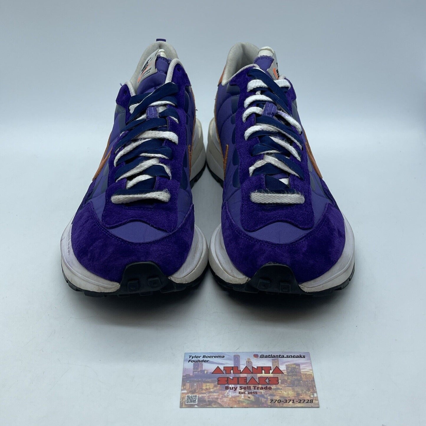 Size 12 - Nike sacai x VaporWaffle Dark Iris Purple Suede Leather (DD1875-500)