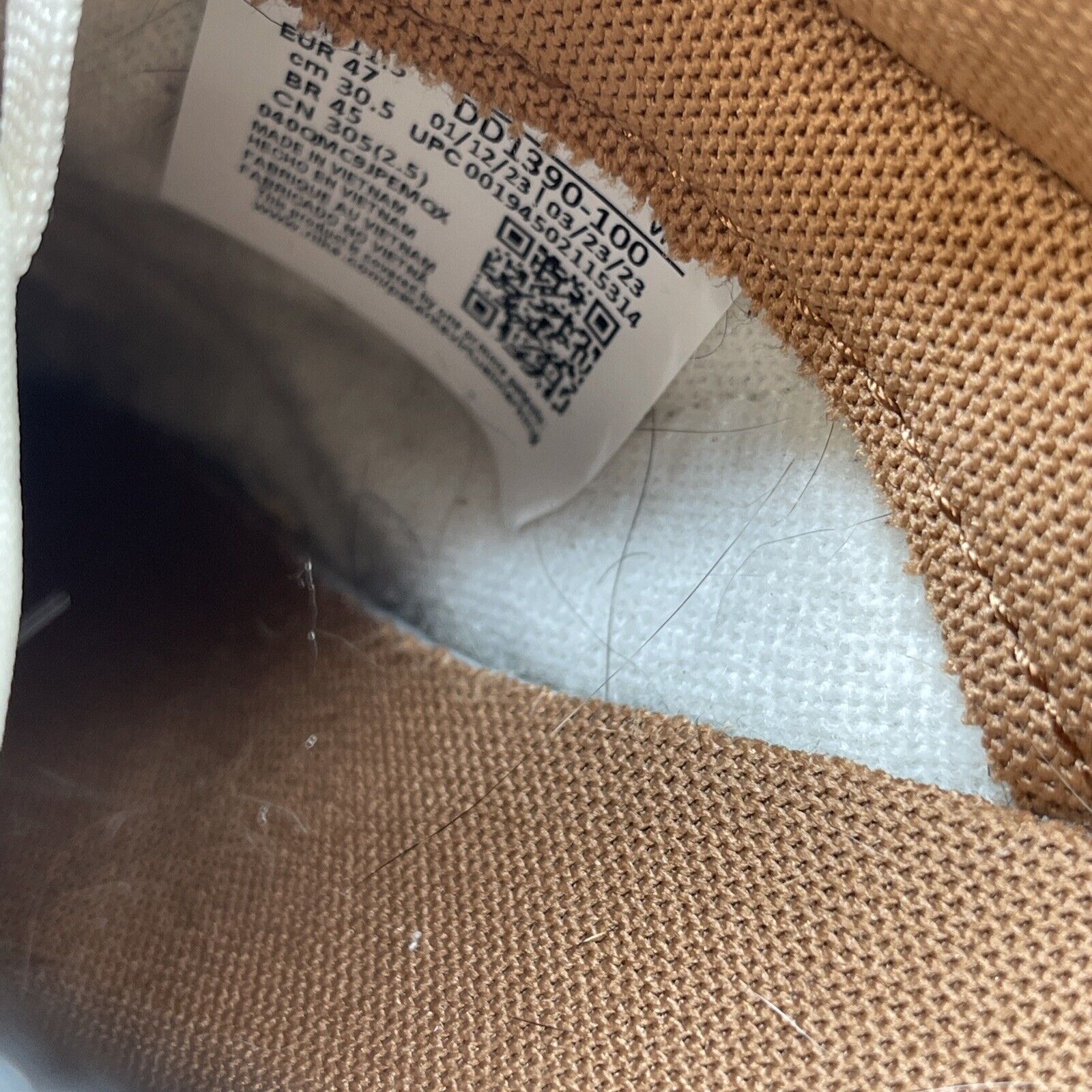 Size 12.5 - Nike Dunk Low Premium Medium Curry White Brown Suede (DD1390-100)
