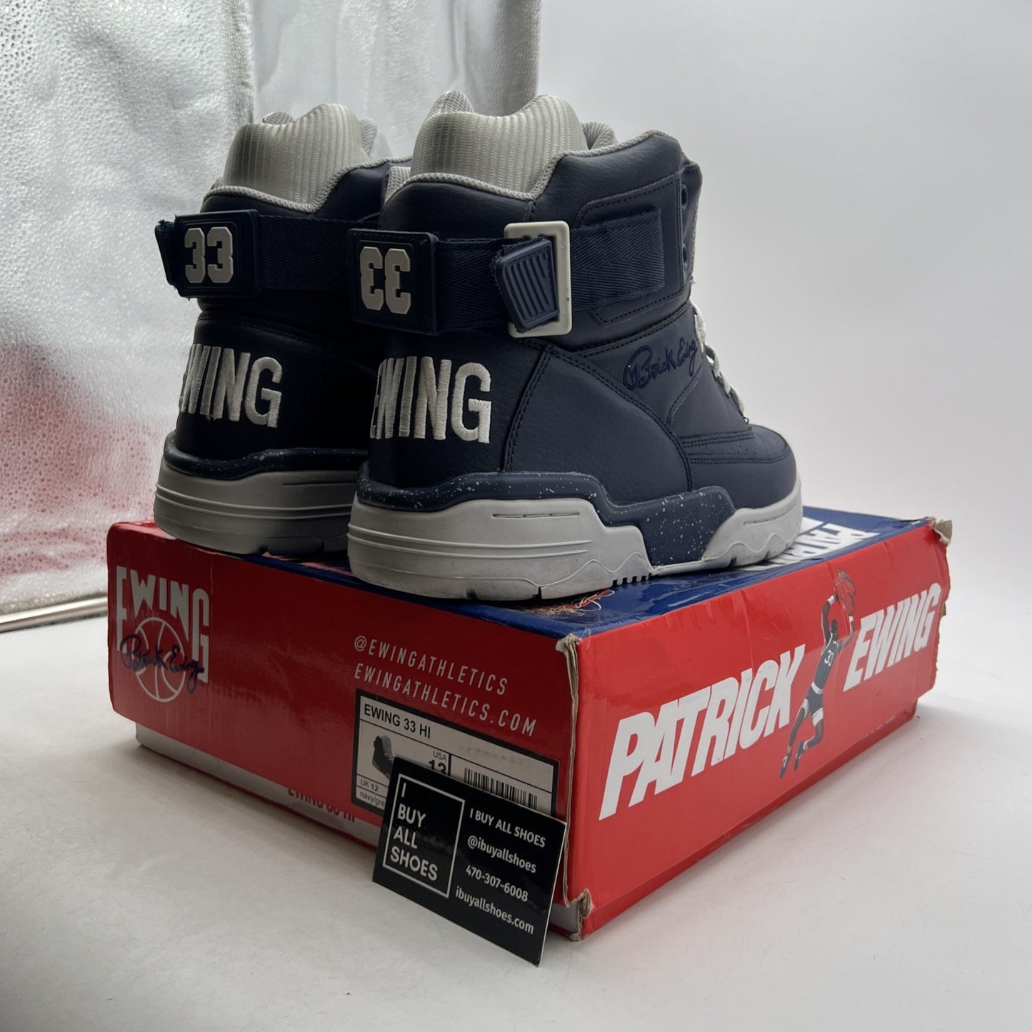 Size 13 - EWING ATHLETICS 33 HI - Navy/Grey (1BM00149-124)