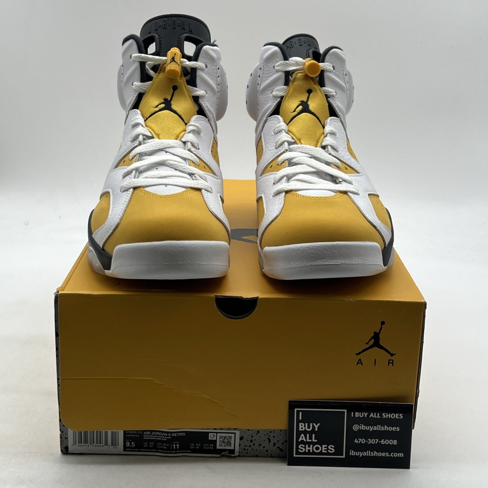 Size 9.5 - Air Jordan 6 Retro Yellow Ochre (CT8629-170)