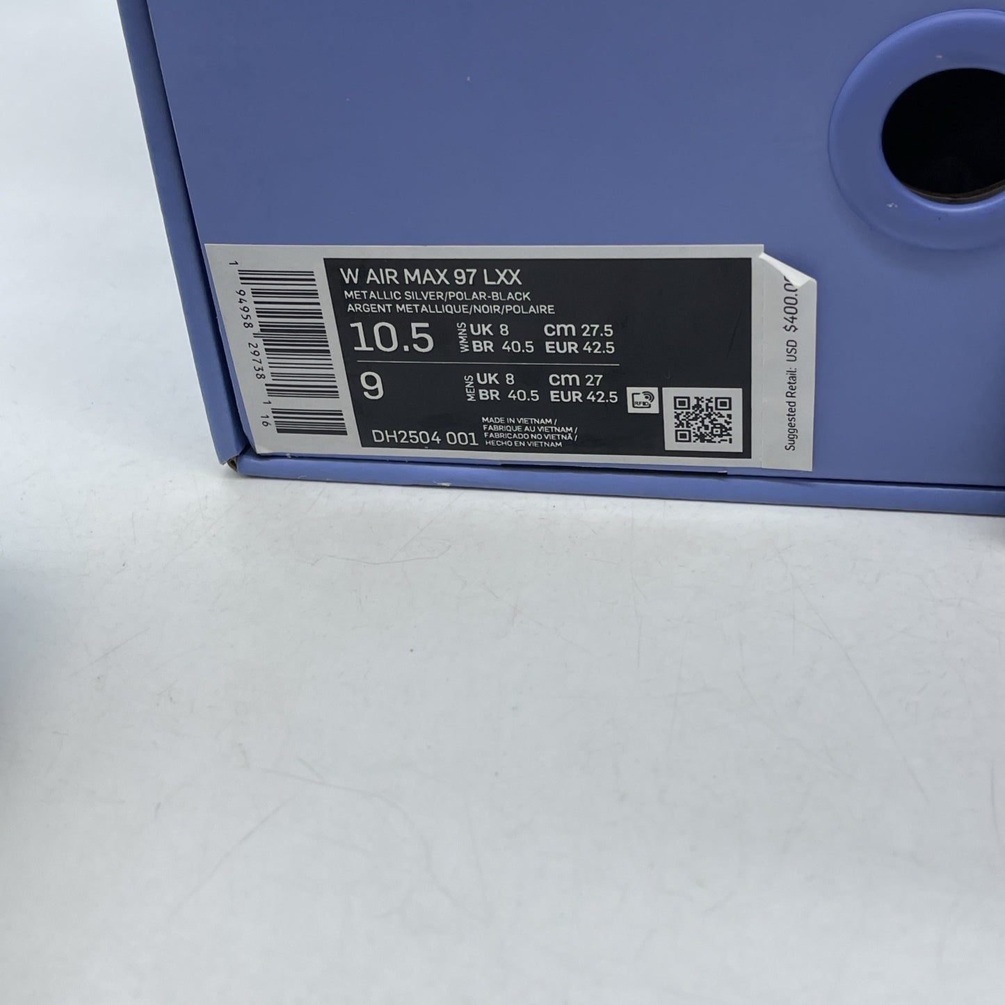 Size 10.5W - Nike Swarovski x Air Max 97 Polar Blue (DH2504-001)