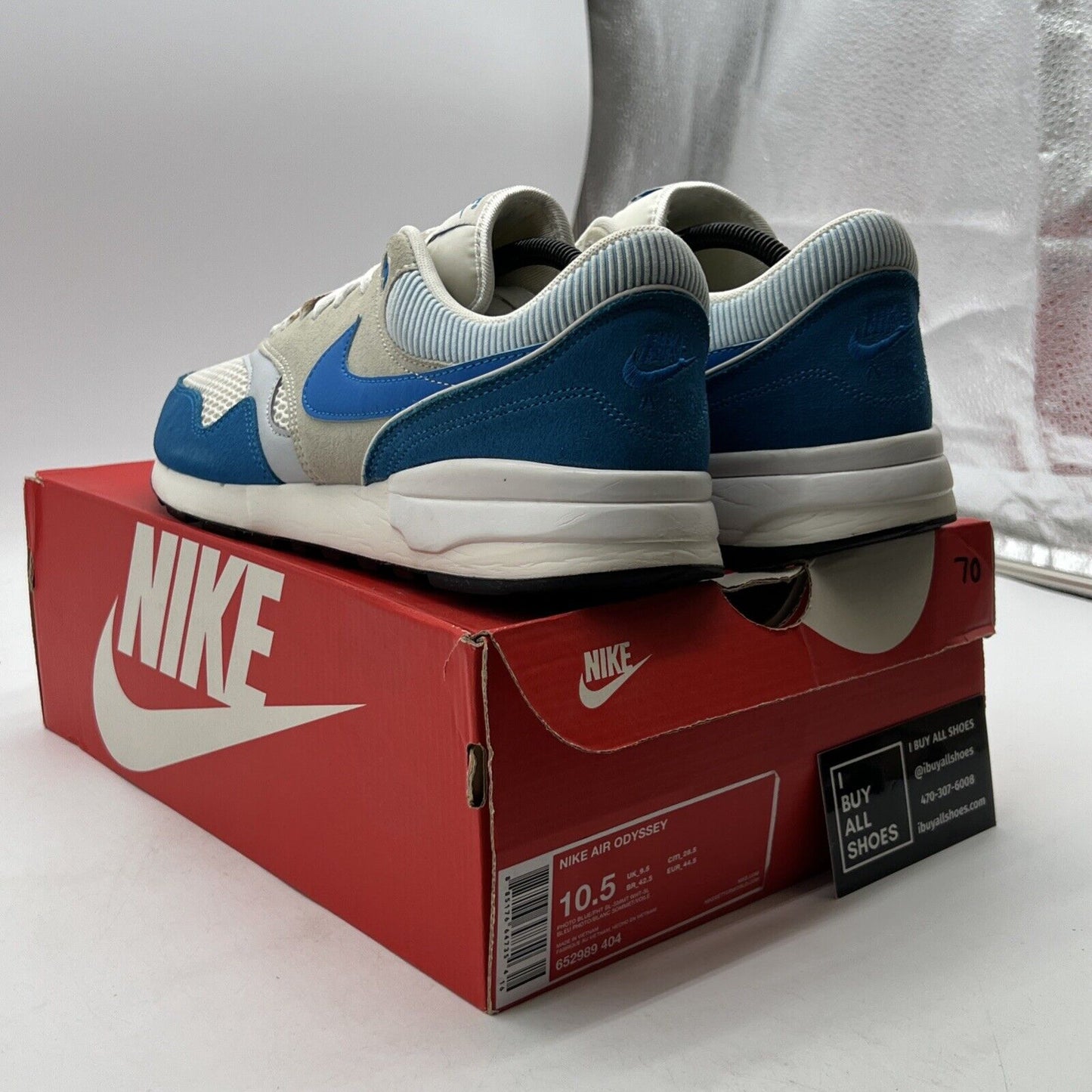 Size 10.5 - Nike Air Odyssey Photo Blue (652989-404)