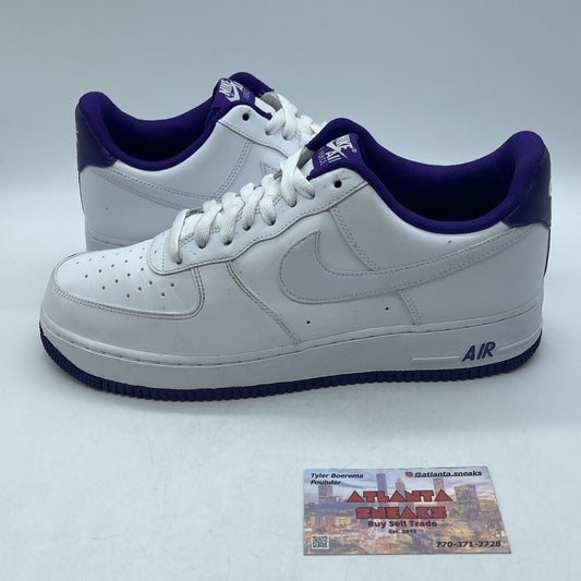 Size 10 - Nike Air Force 1 Low Voltage Purple White Leather (CJ1380-100)