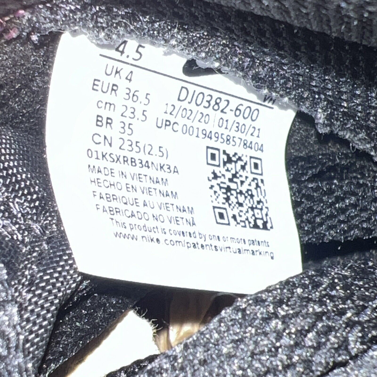 Size 4.5 - Nike Fragment Design x Dunk High Beijing Black White  (DJ0382-600)