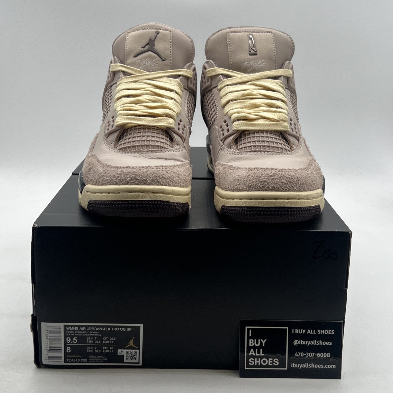 Size 9.5W - A Ma Maniére x Air Jordan 4 Retro While You Were Sleeping FZ4810-200
