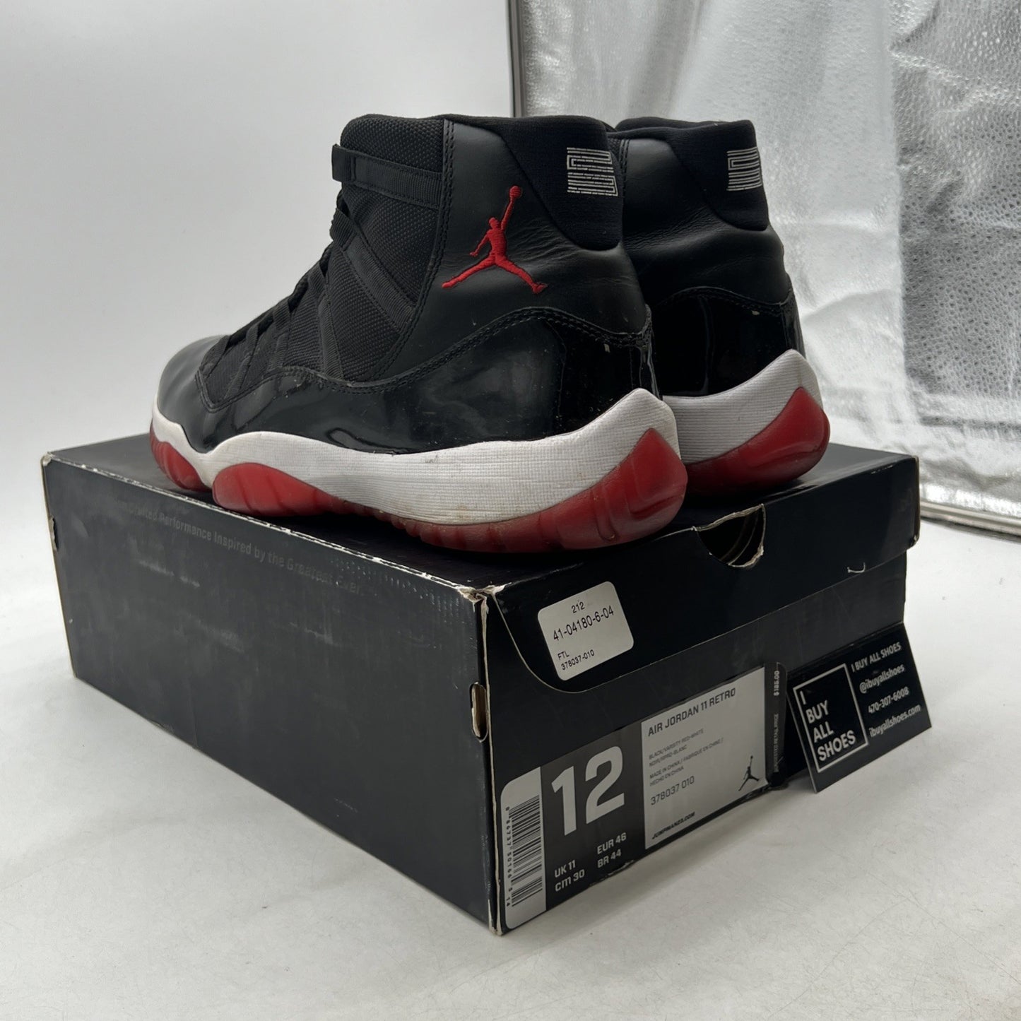 Size 12 - Air Jordan 11 Retro Bred 2012 (378037-010)