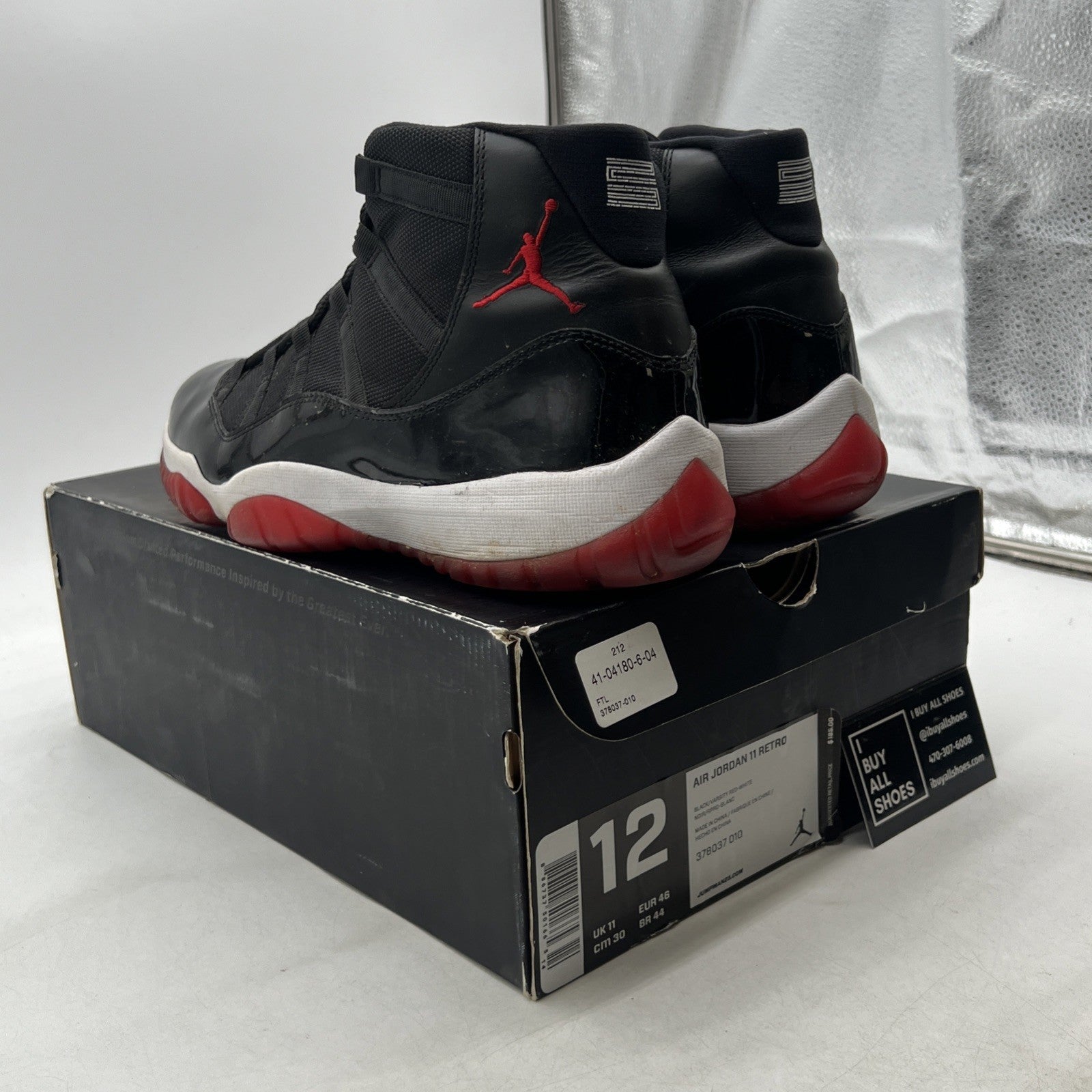 Size 12 - Air Jordan 11 Retro Bred 2012 (378037-010)
