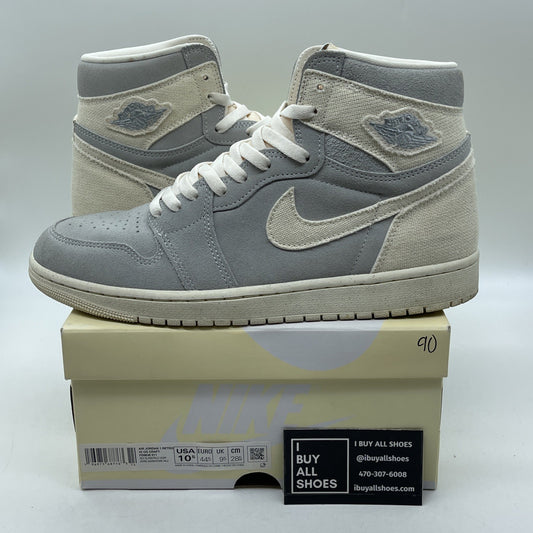 Size 10.5 - Air Jordan 1 Retro OG Craft High Ivory Grey Suede (FD8636-011)