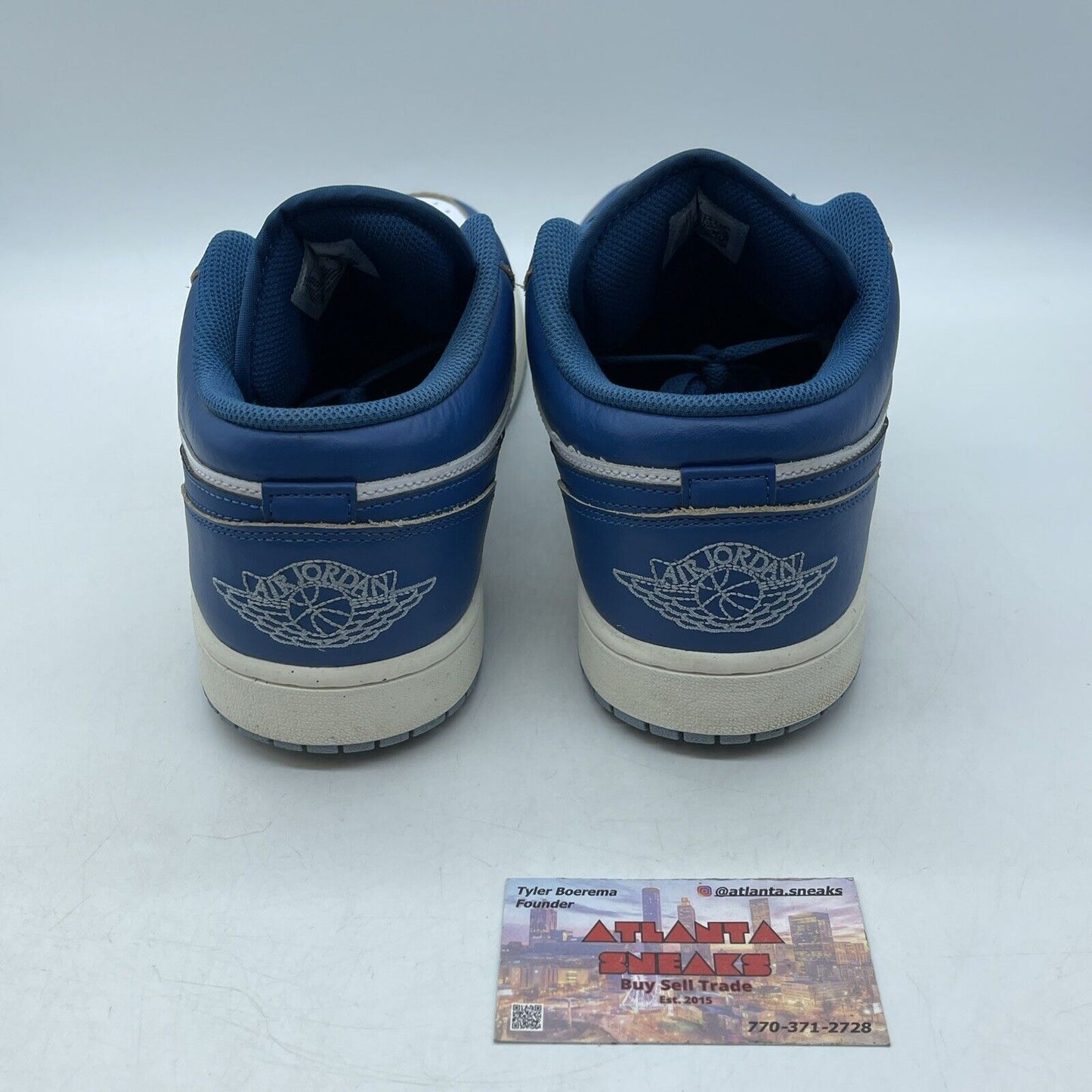 Size 11 - Air Jordan 1 SE Low Industrial Blue White Leather (FN5214-141)