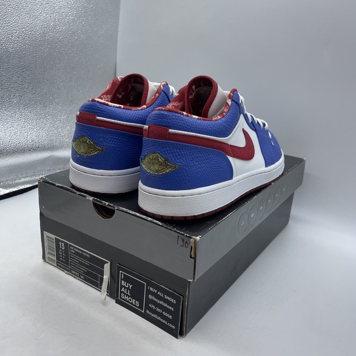 Size 13 - Air Jordan 1 Retro Low East Side (309192-161)
