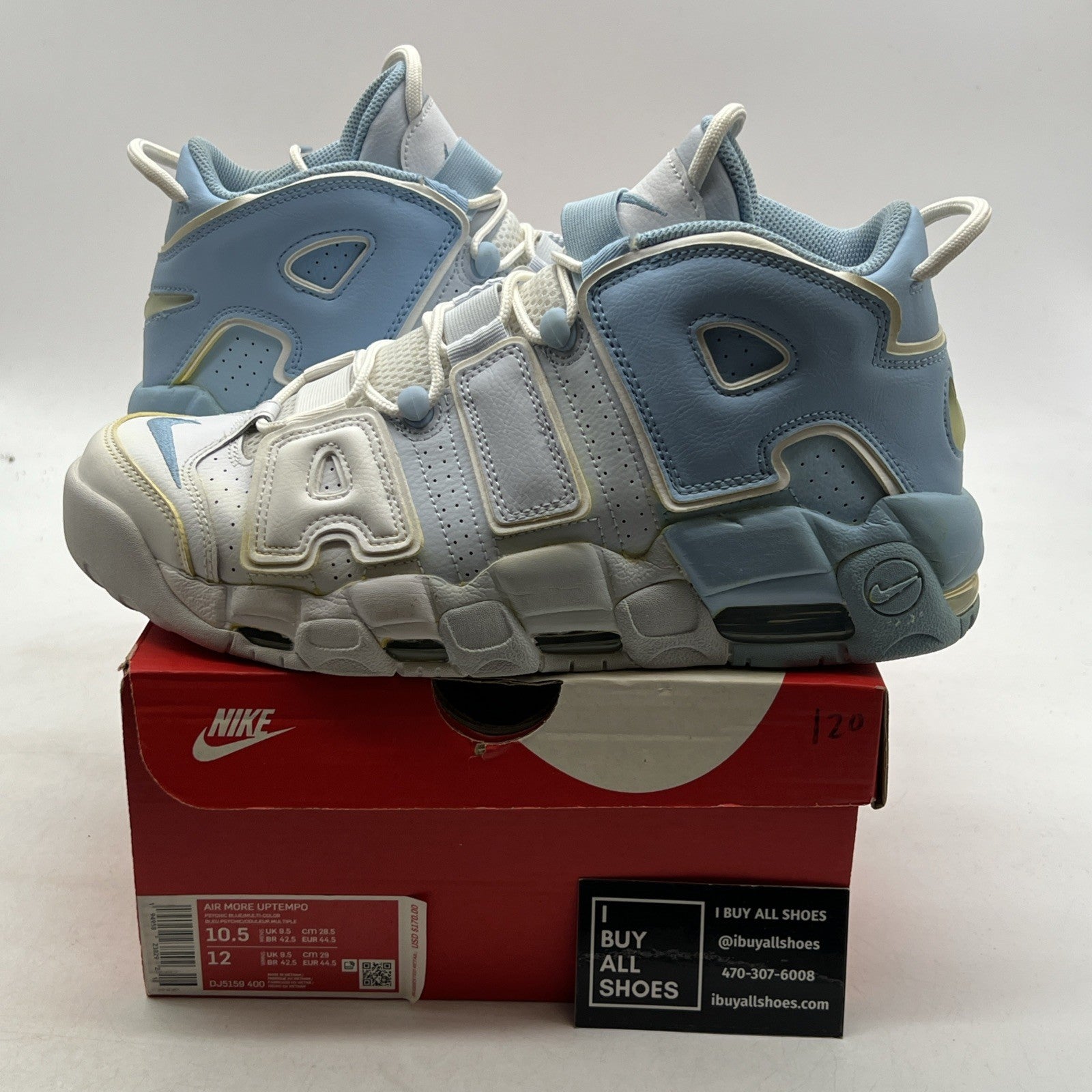 Size 10.5 - Nike Air More Uptempo Psychic Blue (DJ5159-400)