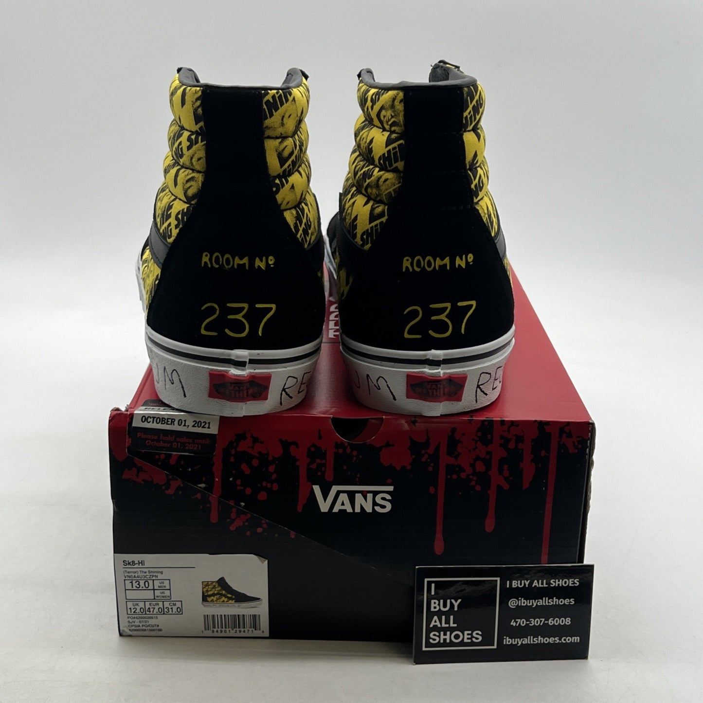 Size 13 - Vans Sk8-Hi House of Terror The Shining (VN0A4U3CZPN)