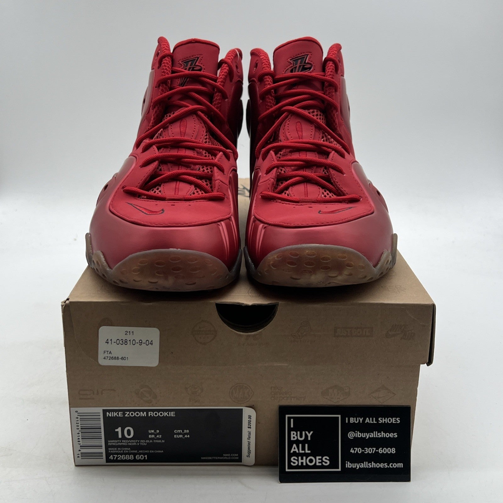 Size 10 - Nike Zoom Rookie Varsity Red (472688-601)