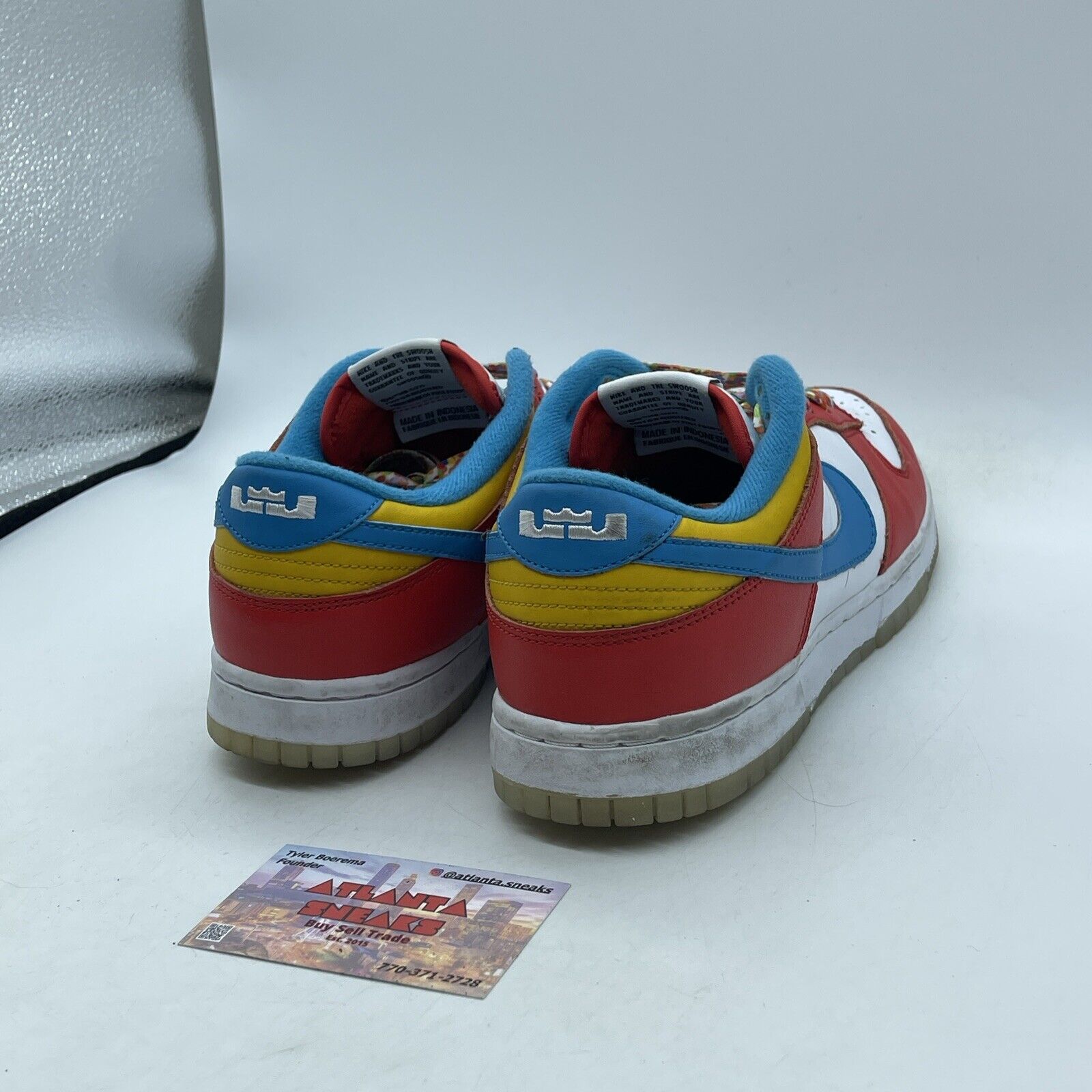 Size 8 - Nike Dunk Low x LeBron James x Fruity Pebbles Red Leather (DH8009-600)