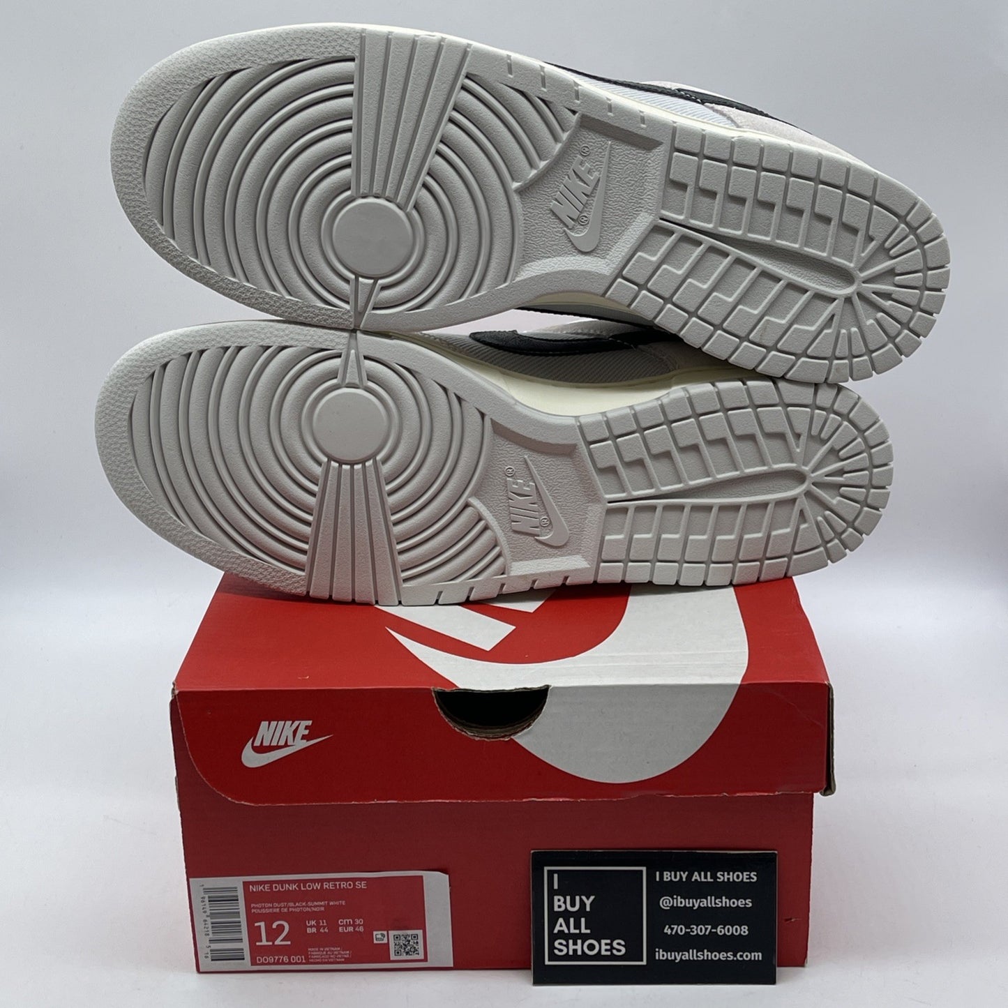 Size 12 - Nike Dunk Low Certified Fresh Black White Suede (DO9776-001)