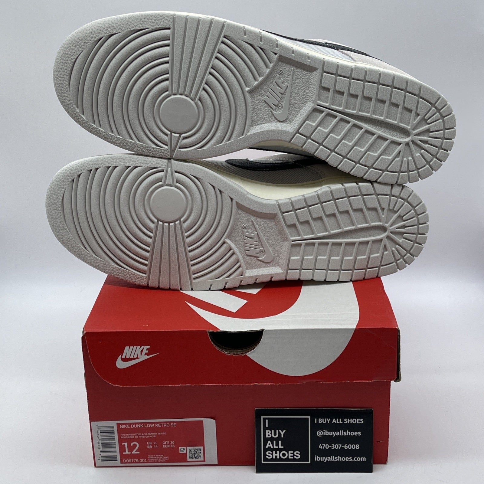 Size 12 - Nike Dunk Low Certified Fresh Black White Suede (DO9776-001)