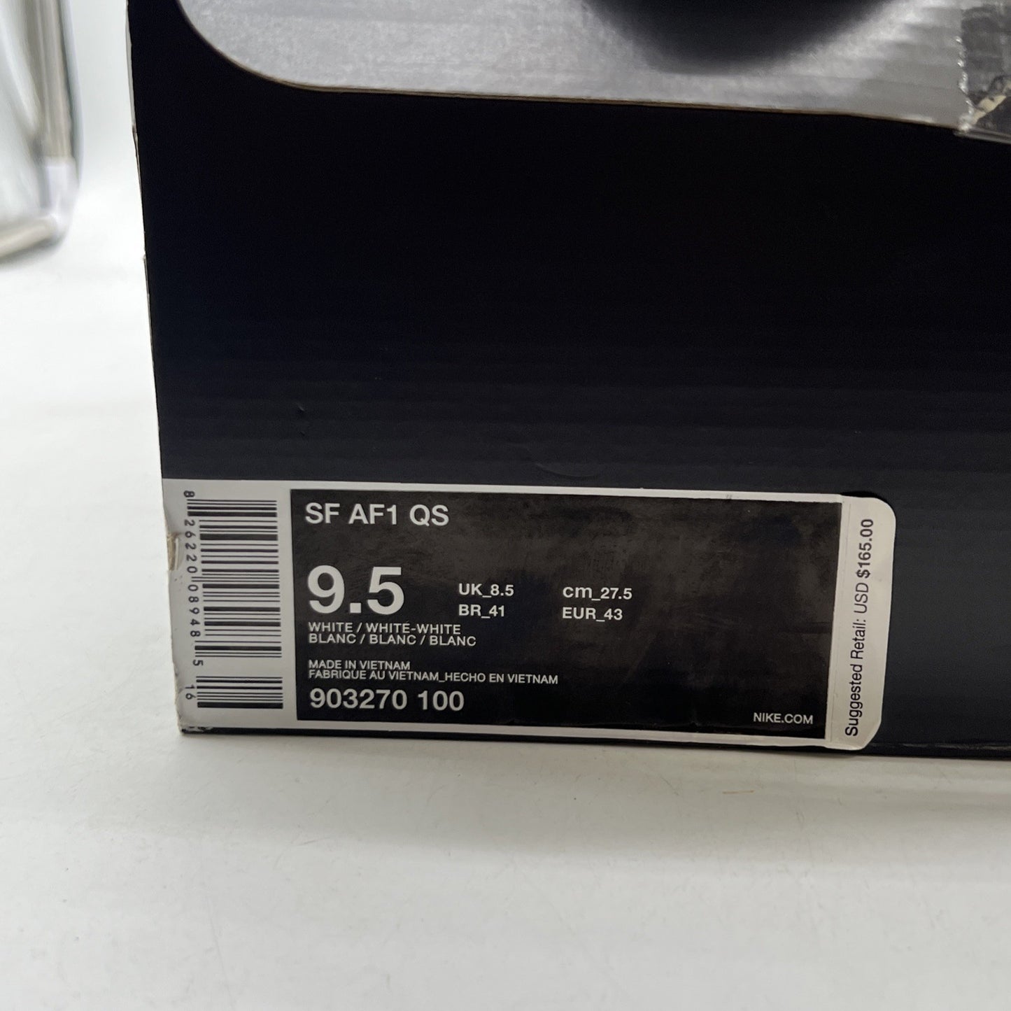 Size 9.5 - Nike SF Air Force 1 QS (903270-100)